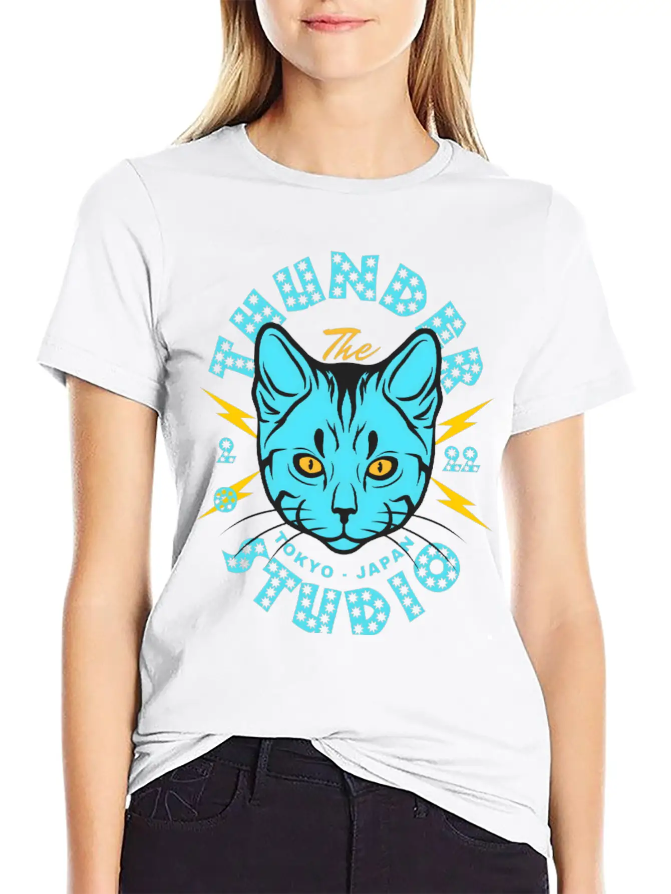 Thunder Studio T-Shirt Design Unisex Casual T-Shirt – Clean Design For Daily Comfort