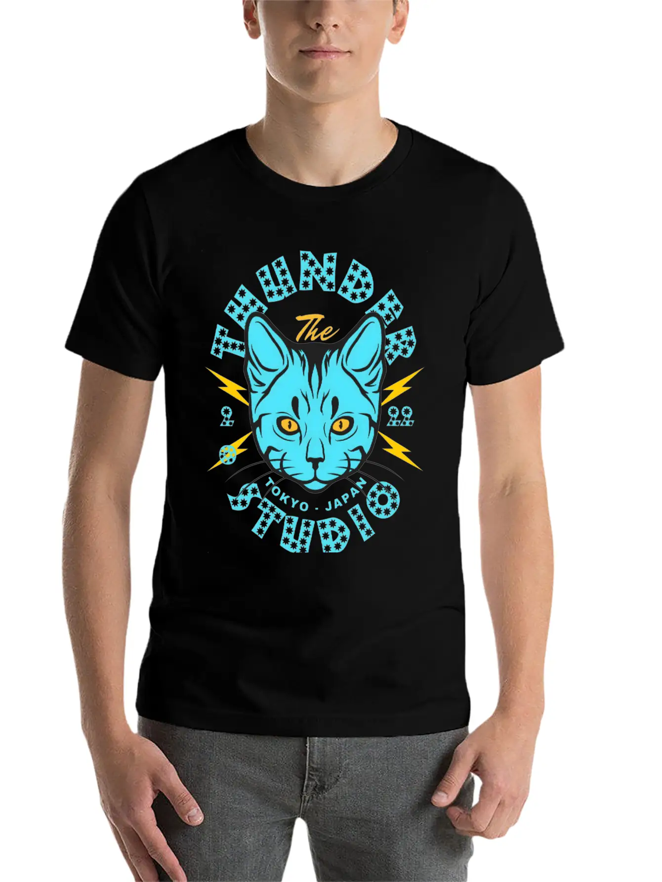 Thunder Studio T-Shirt Design Unisex Casual T-Shirt – Clean Design For Daily Comfort