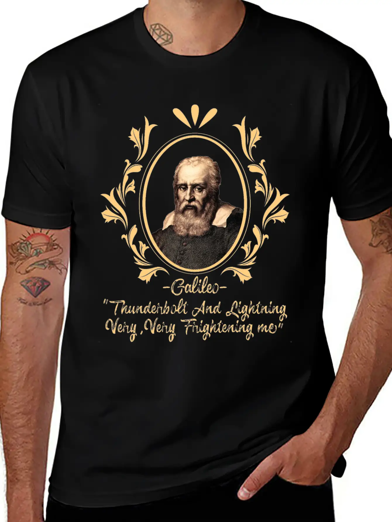 Thunderbolt & Lightning Very Frightening Galileo Relaxed Everyday Tee – Lightweight And Durable Cotton