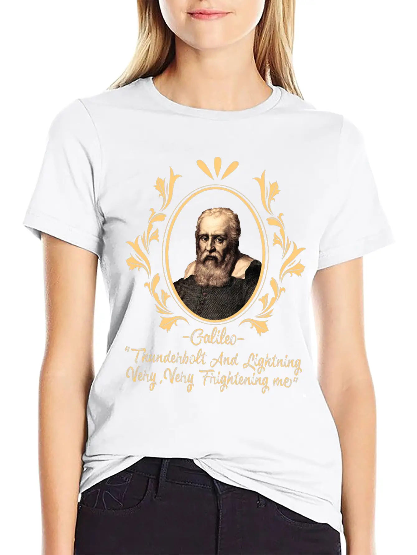 Thunderbolt & Lightning Very Frightening Galileo Relaxed Everyday Tee – Lightweight And Durable Cotton