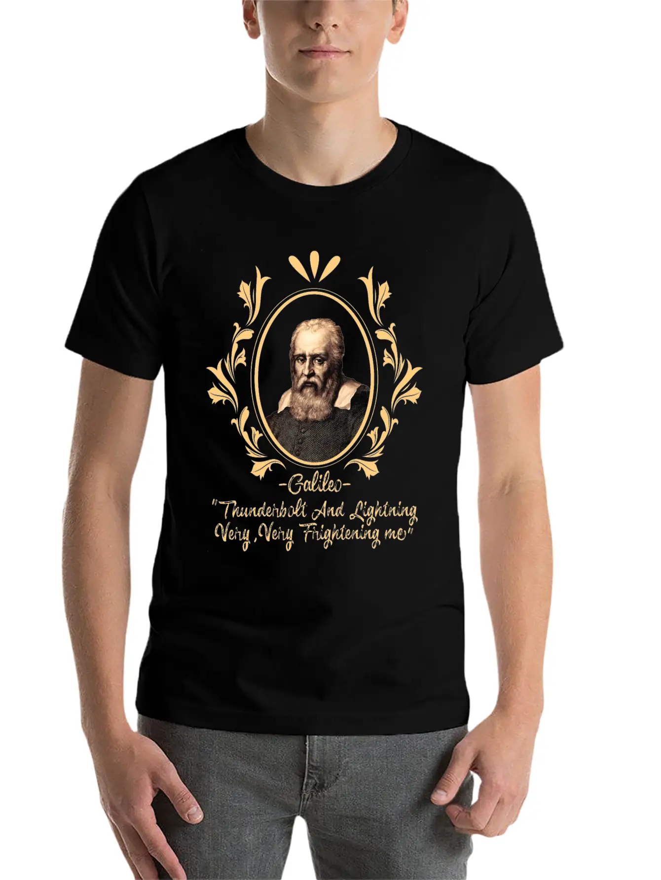 Thunderbolt & Lightning Very Frightening Galileo Relaxed Everyday Tee – Lightweight And Durable Cotton