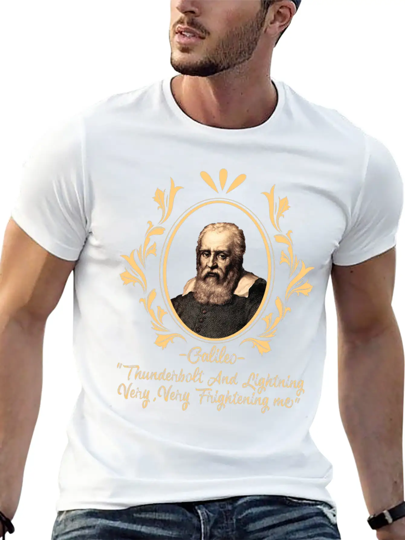 Thunderbolt & Lightning Very Frightening Galileo Relaxed Everyday Tee – Lightweight And Durable Cotton