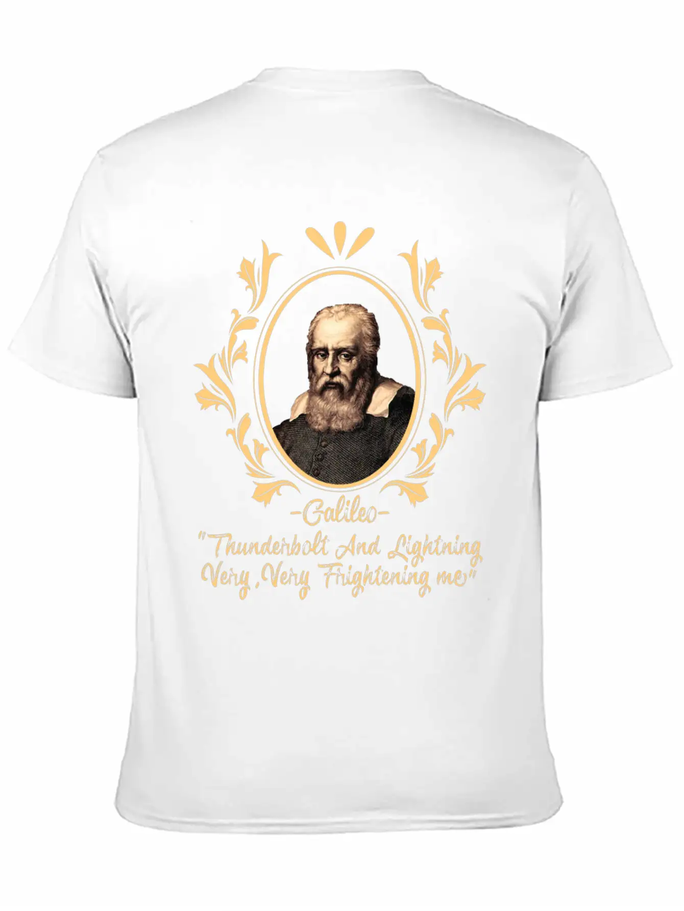 Thunderbolt & Lightning Very Frightening Galileo Relaxed Everyday Tee – Lightweight And Durable Cotton