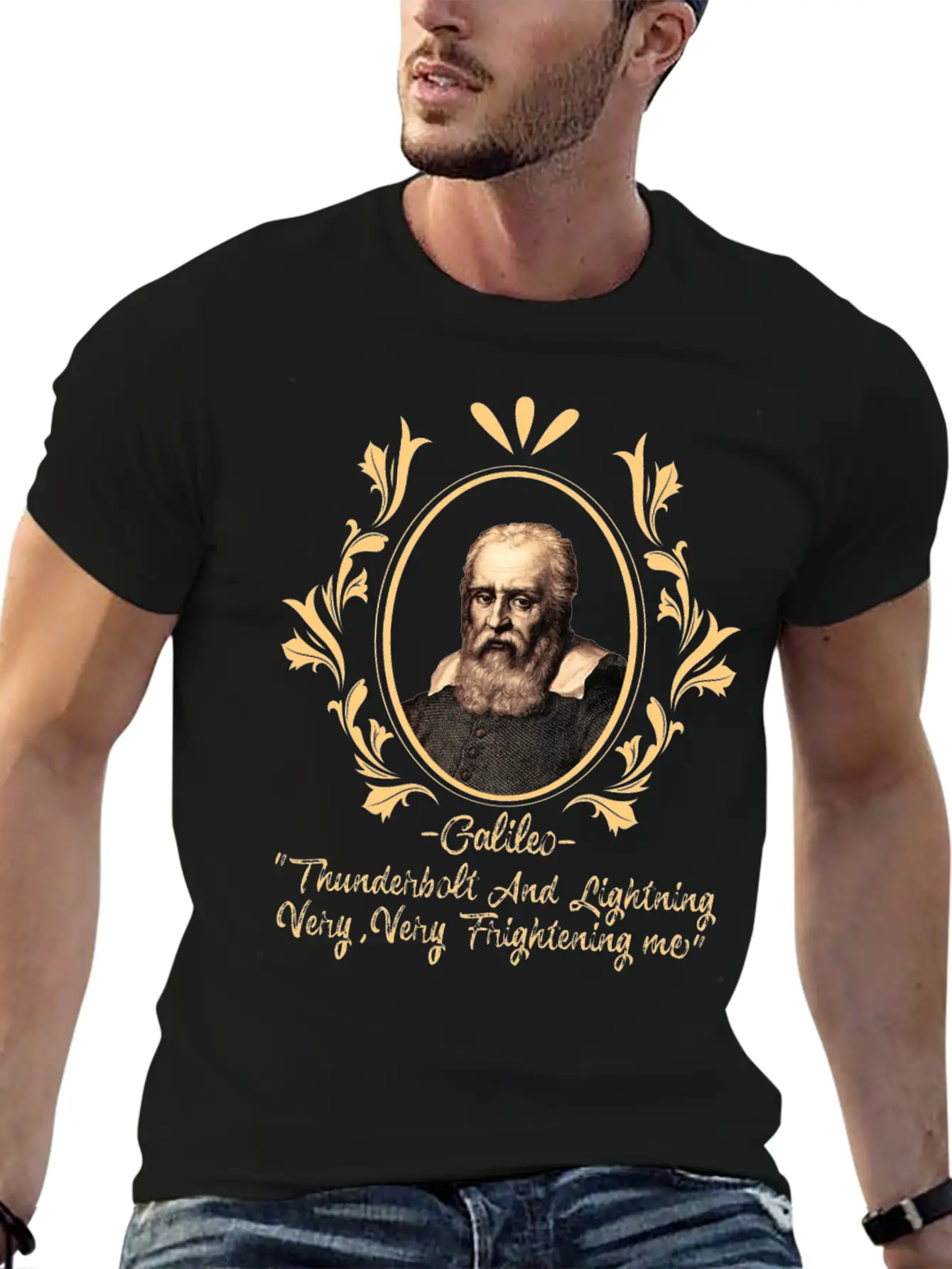 Thunderbolt & Lightning Very Frightening Galileo Relaxed Everyday Tee – Lightweight And Durable Cotton