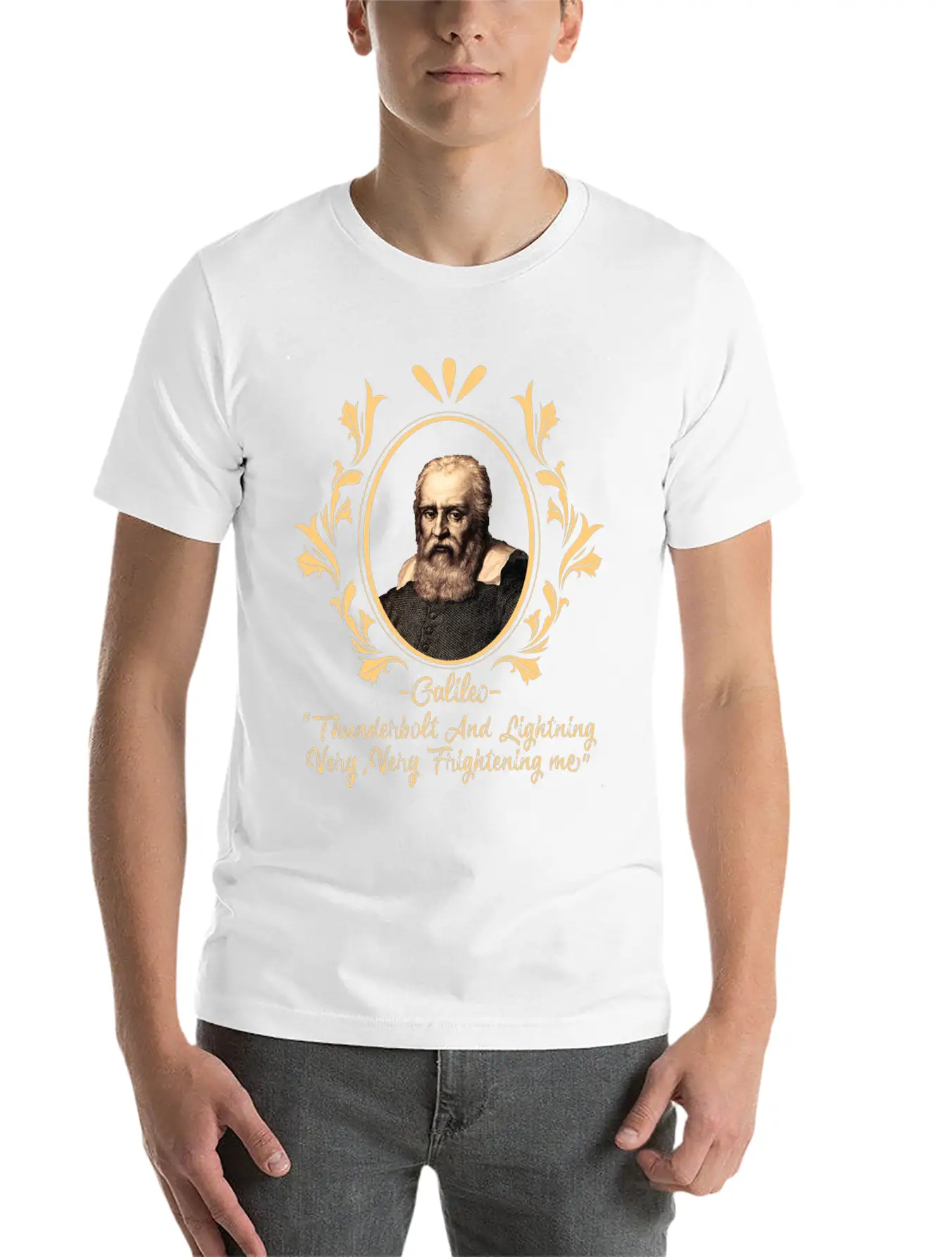 Thunderbolt & Lightning Very Frightening Galileo Relaxed Everyday Tee – Lightweight And Durable Cotton