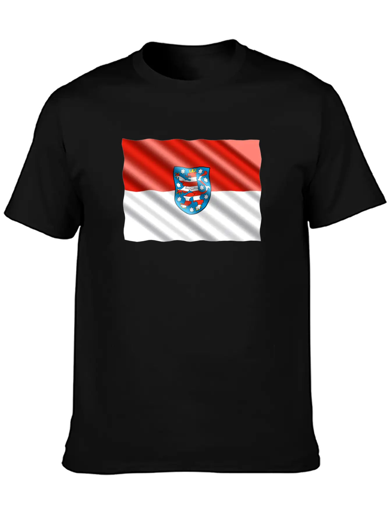 Thuringia Flag Unisex Casual T-Shirt – Clean Design For Daily Comfort