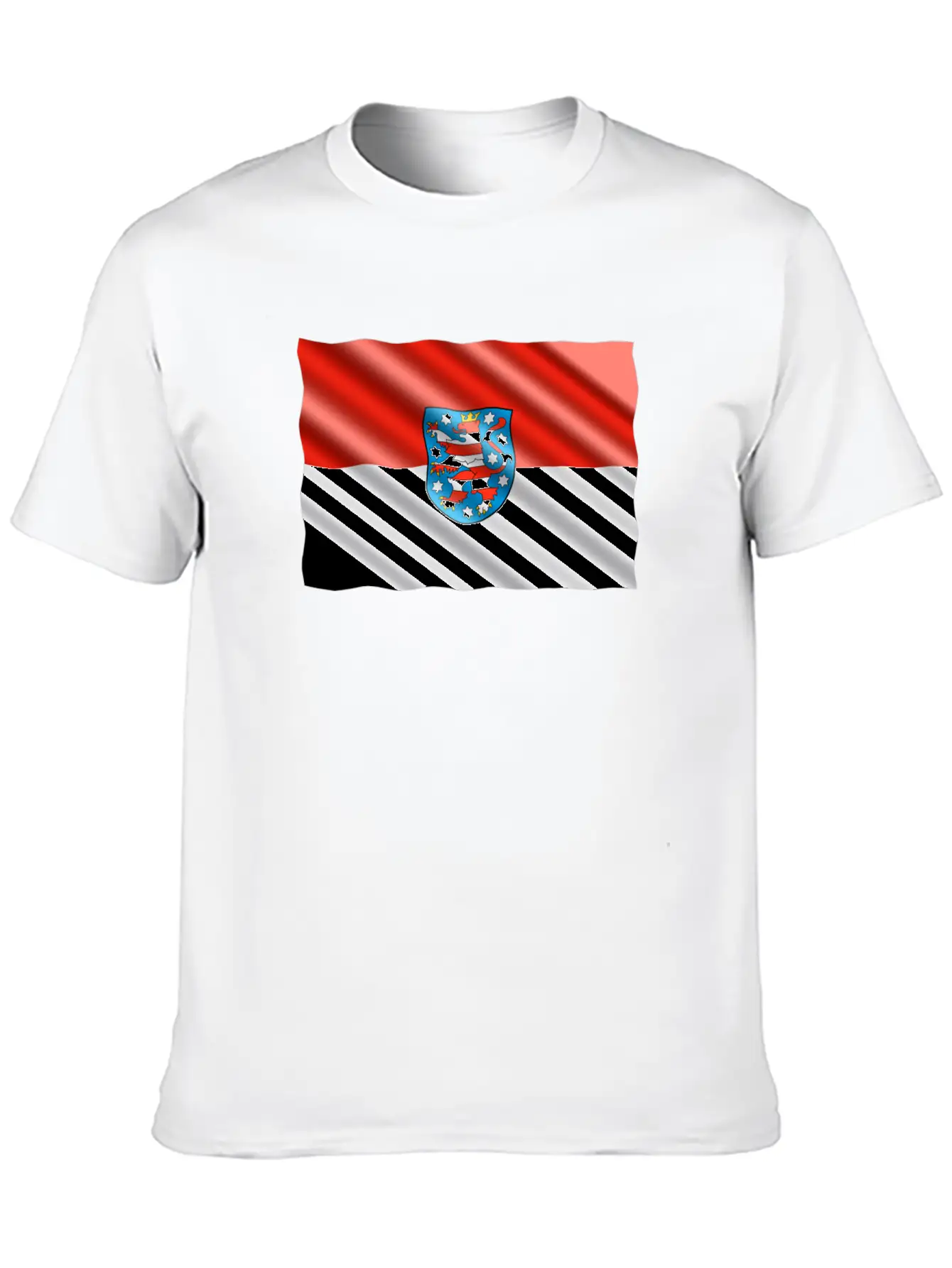 Thuringia Flag Unisex Casual T-Shirt – Clean Design For Daily Comfort