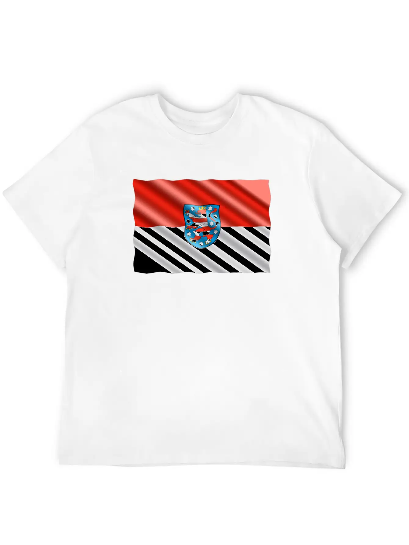 Thuringia Flag Unisex Casual T-Shirt – Clean Design For Daily Comfort