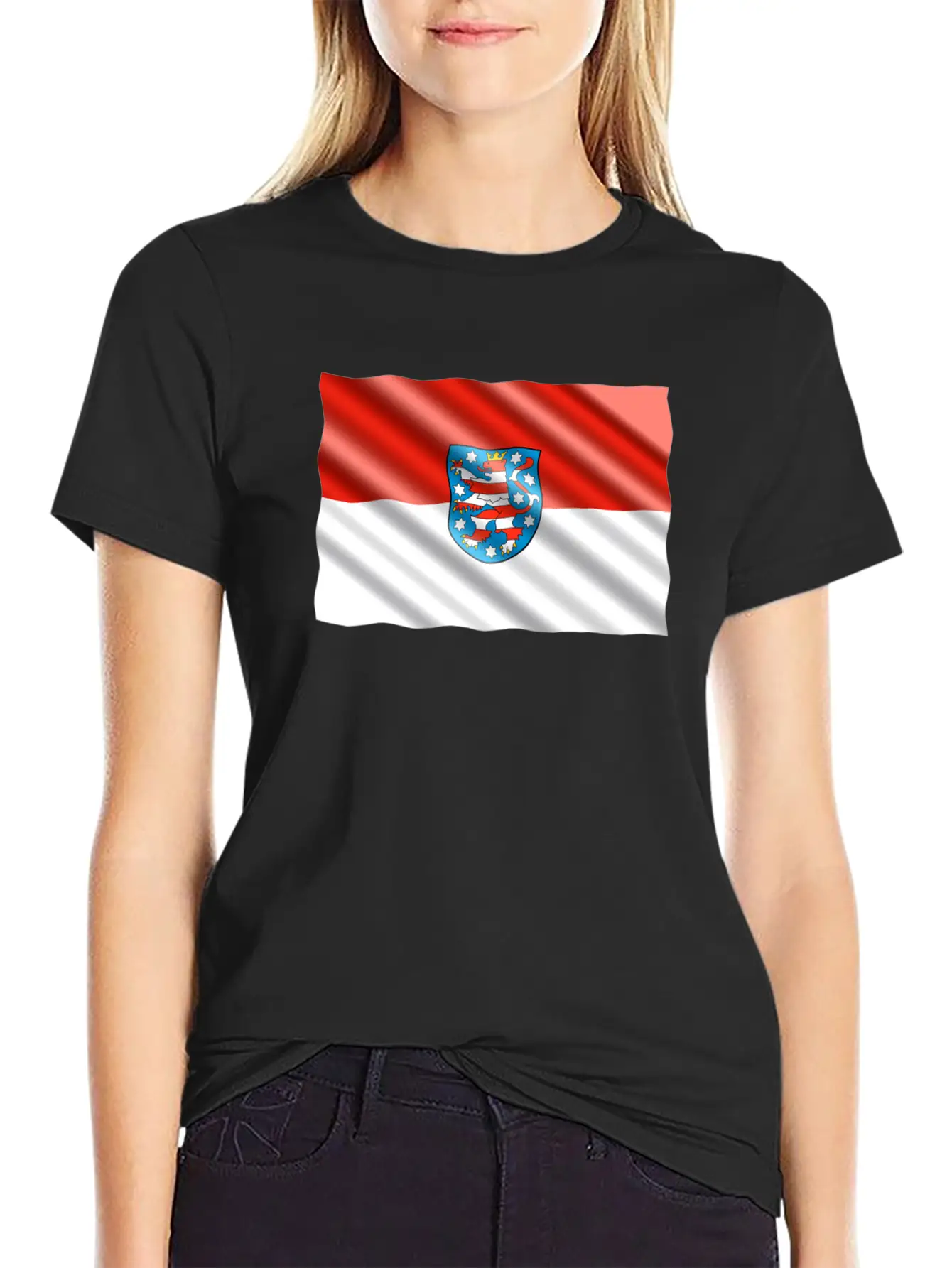 Thuringia Flag Unisex Casual T-Shirt – Clean Design For Daily Comfort