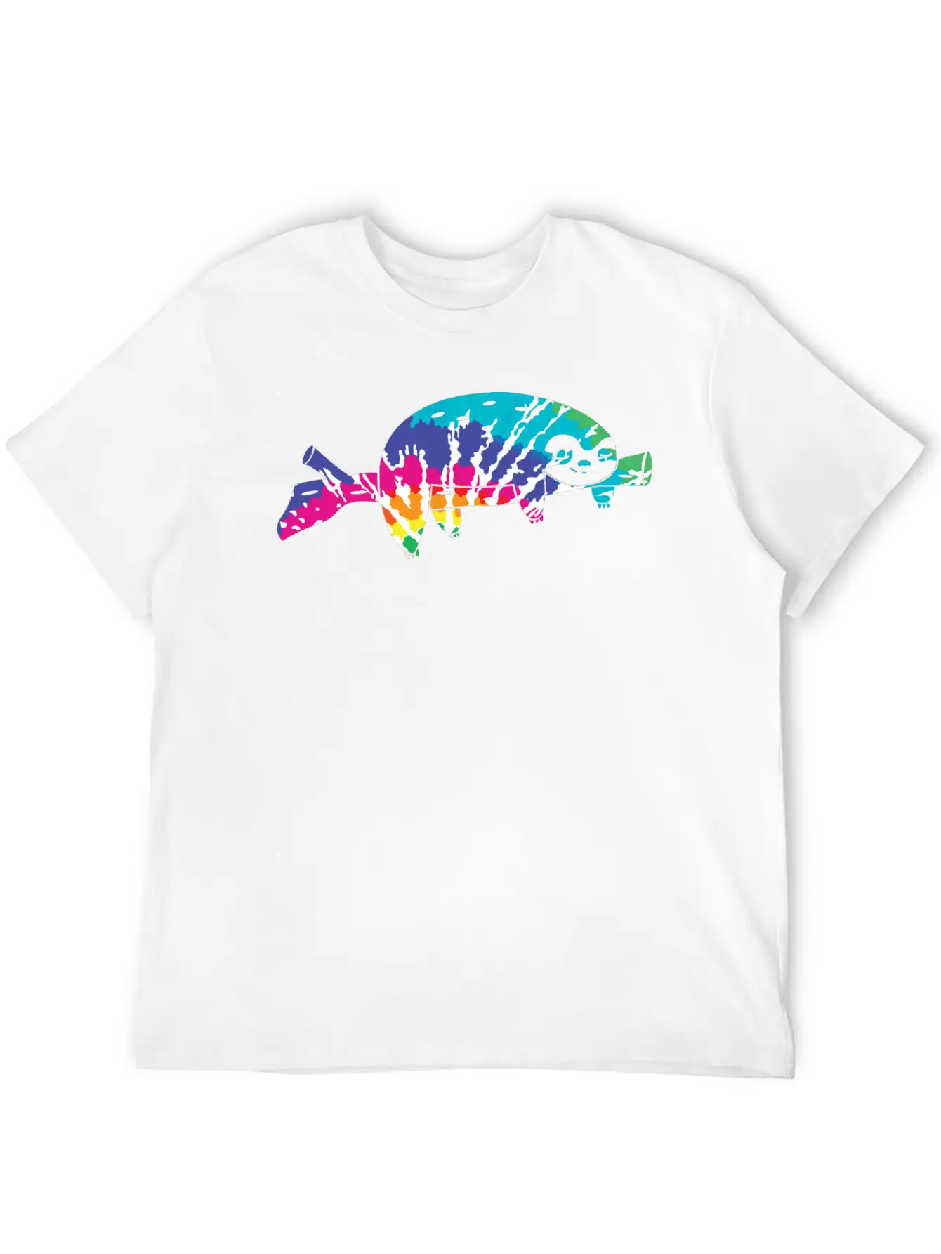 Tie Dye Sloth Stylish Everyday T-Shirt – Unisex Basic Cotton Tee
