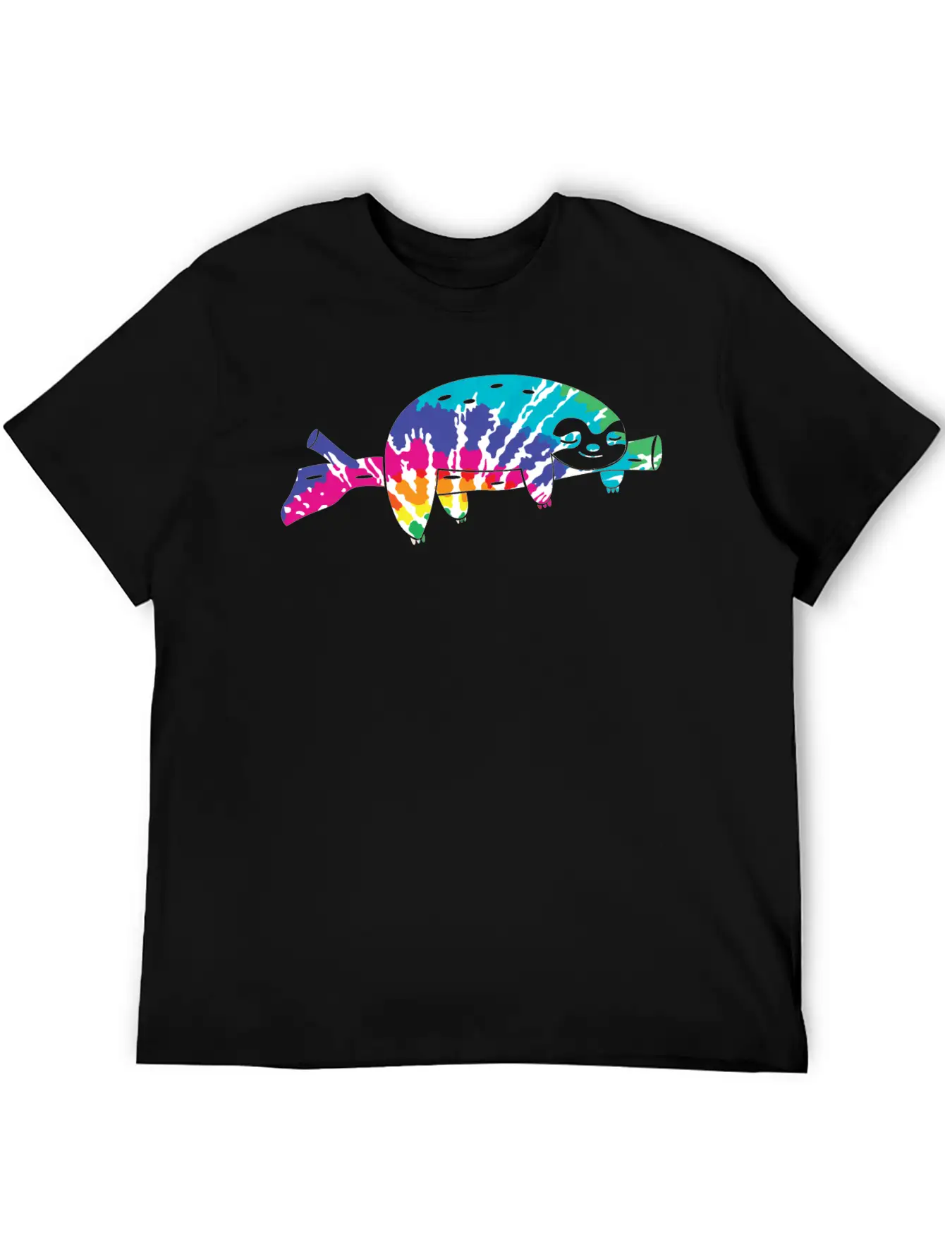 Tie Dye Sloth Stylish Everyday T-Shirt – Unisex Basic Cotton Tee
