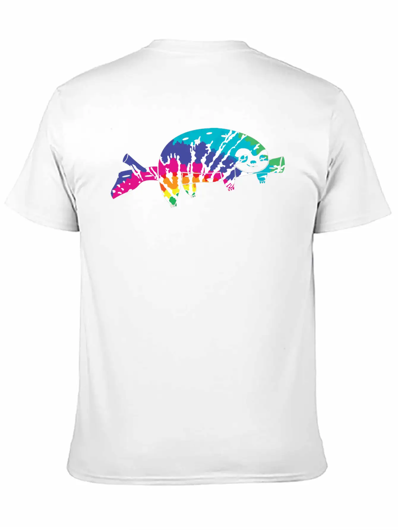 Tie Dye Sloth Stylish Everyday T-Shirt – Unisex Basic Cotton Tee