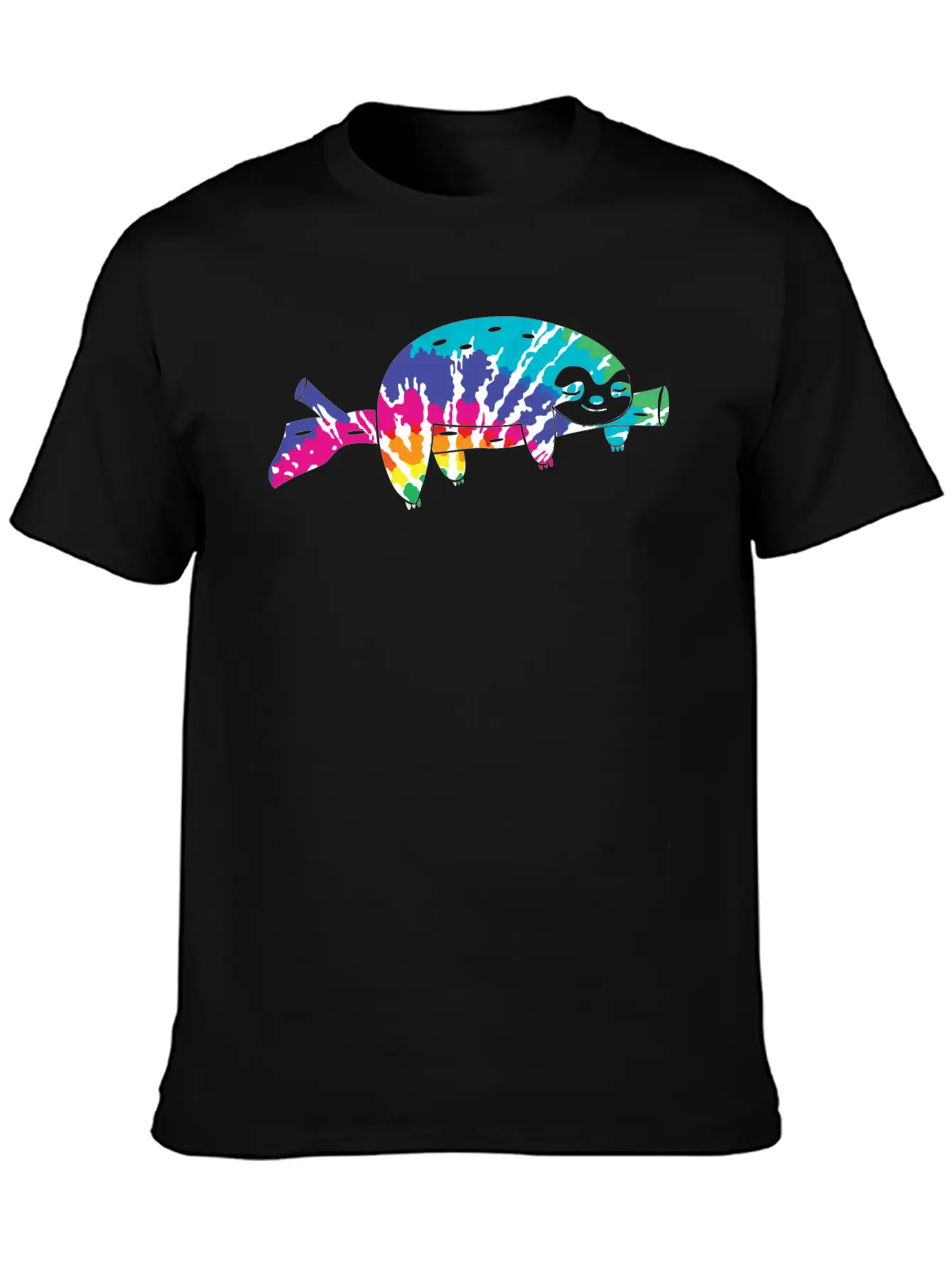 Tie Dye Sloth Stylish Everyday T-Shirt – Unisex Basic Cotton Tee