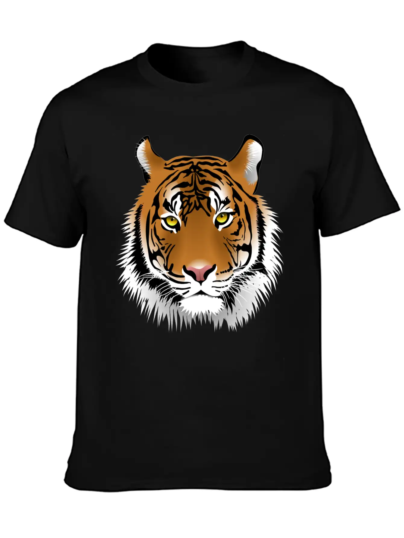 Tiger Design Comfortable Minimalist Graphic Tee – Summer Style Essential