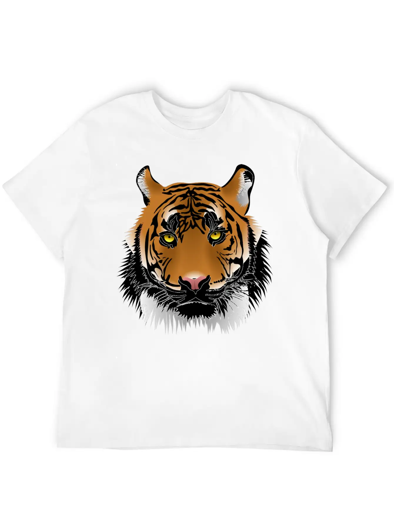 Tiger Design Comfortable Minimalist Graphic Tee – Summer Style Essential