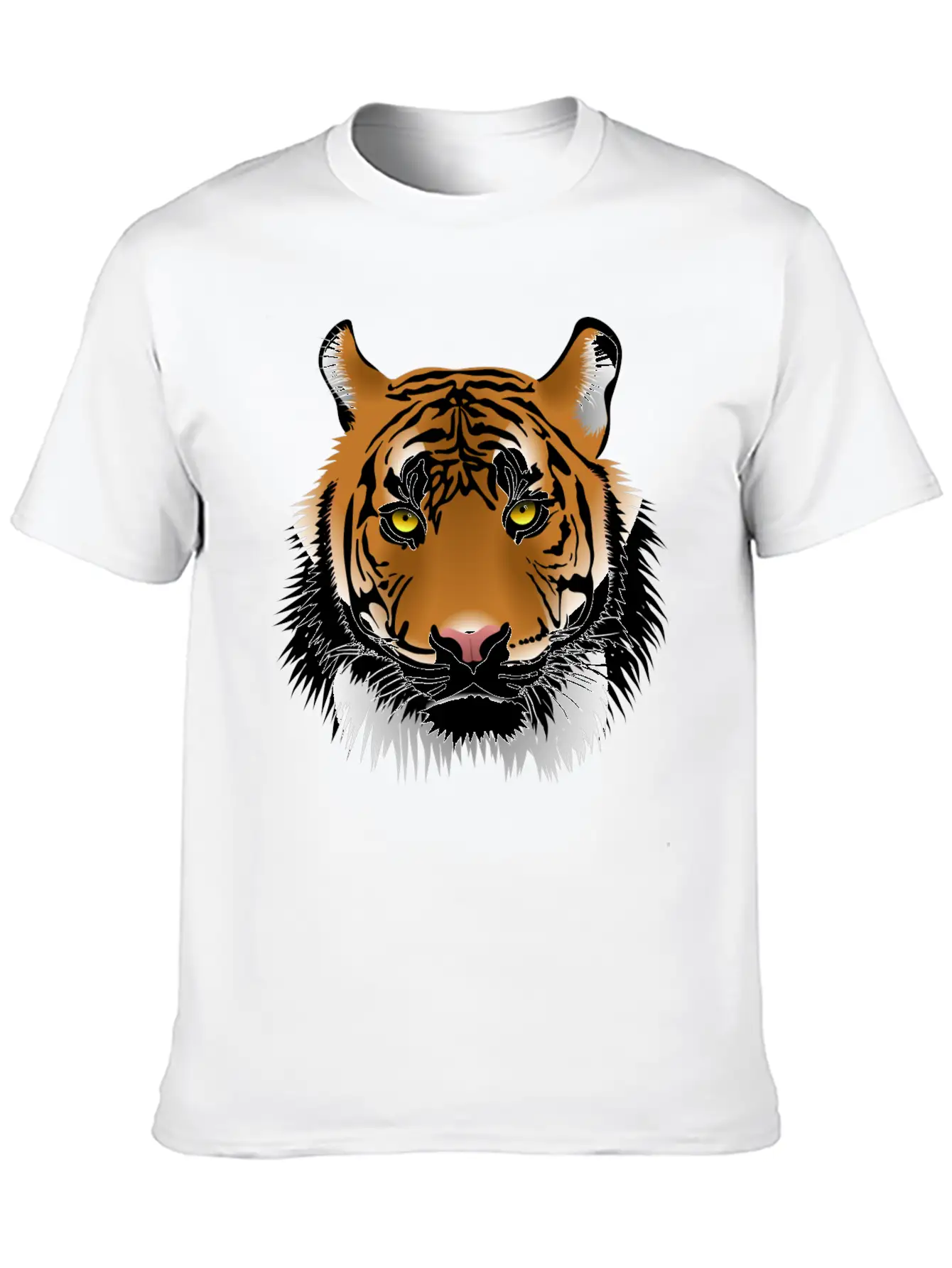 Tiger Design Comfortable Minimalist Graphic Tee – Summer Style Essential