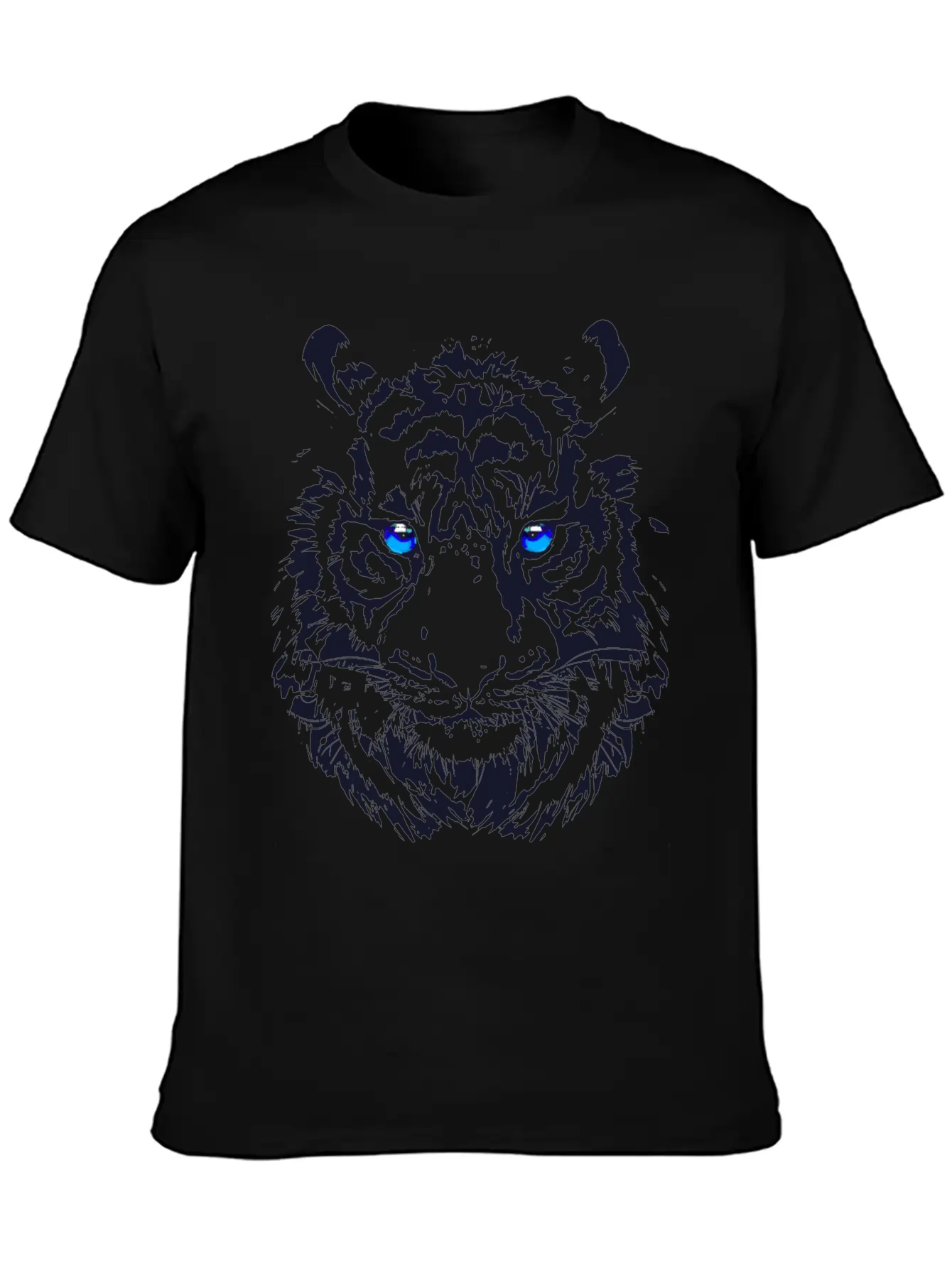 Tiger Head - Tiger Artwork - Wildlife Big Cats Modern Fit Casual T-Shirt – Clean And Versatile Design