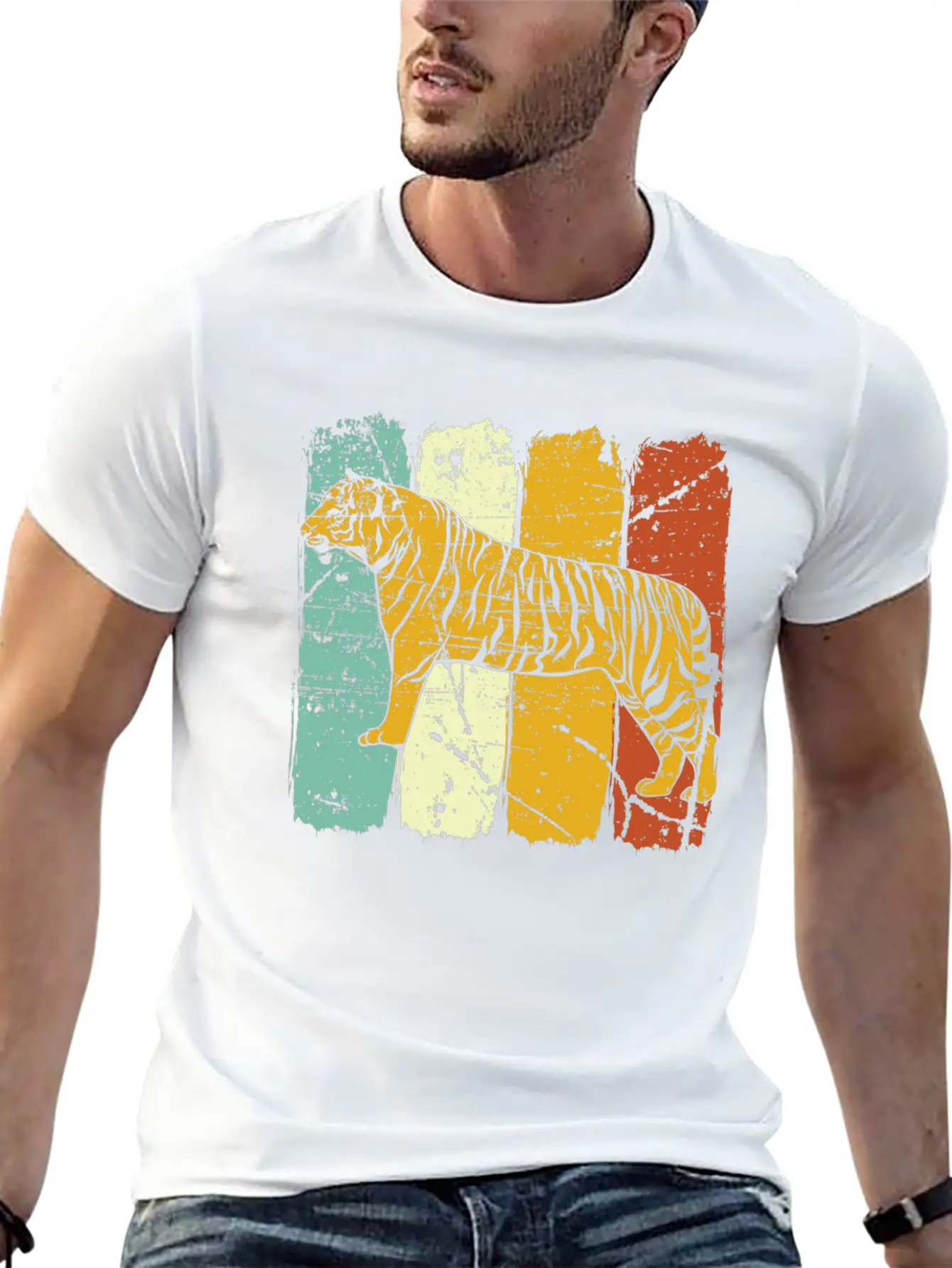 Tiger Lightweight Cotton T-Shirt – Daily Comfort Graphic Shirt