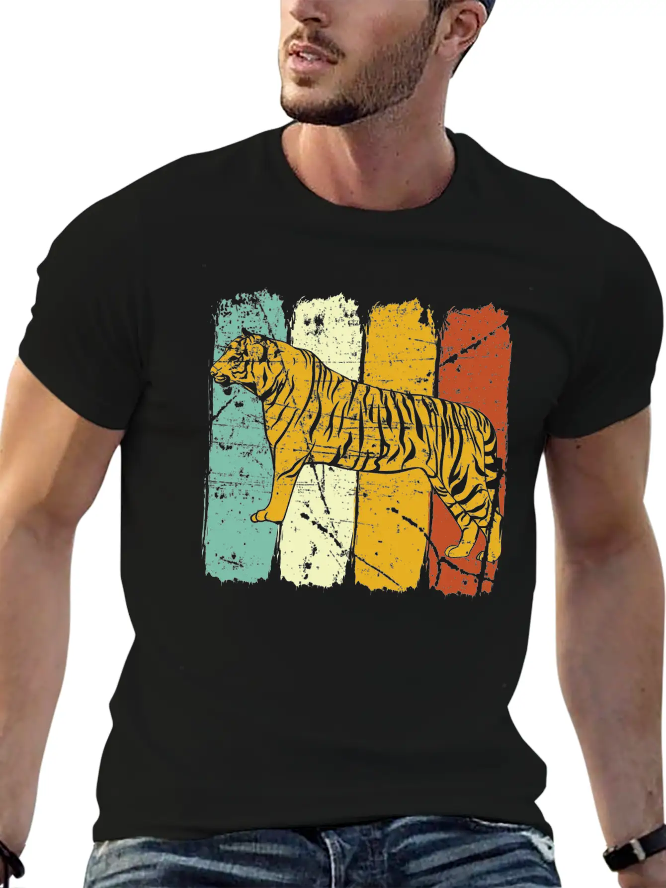 Tiger Lightweight Cotton T-Shirt – Daily Comfort Graphic Shirt