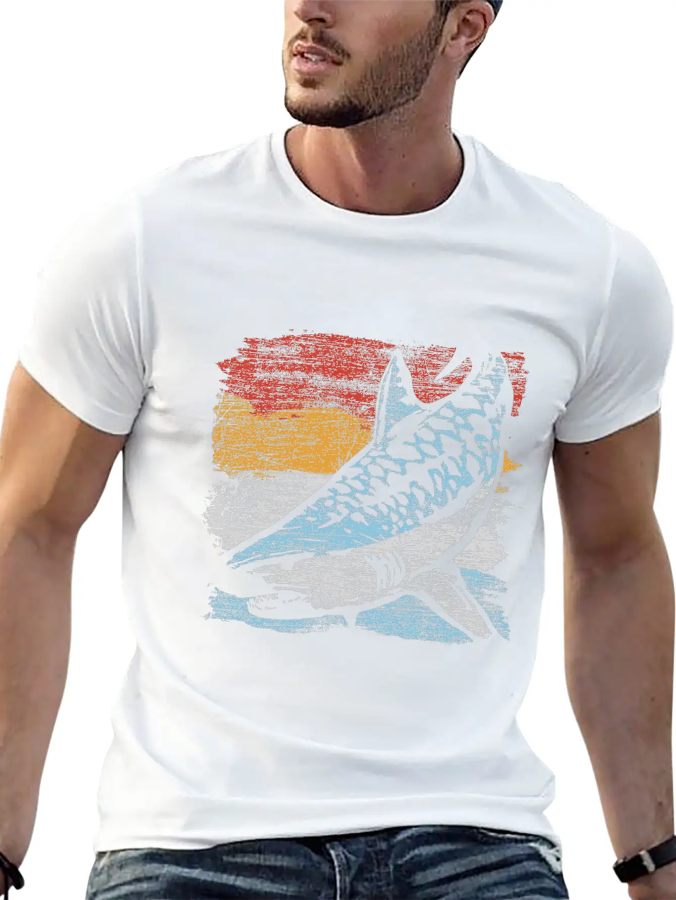 Tiger Shark Unisex Casual T-Shirt – Clean Design For Daily Comfort