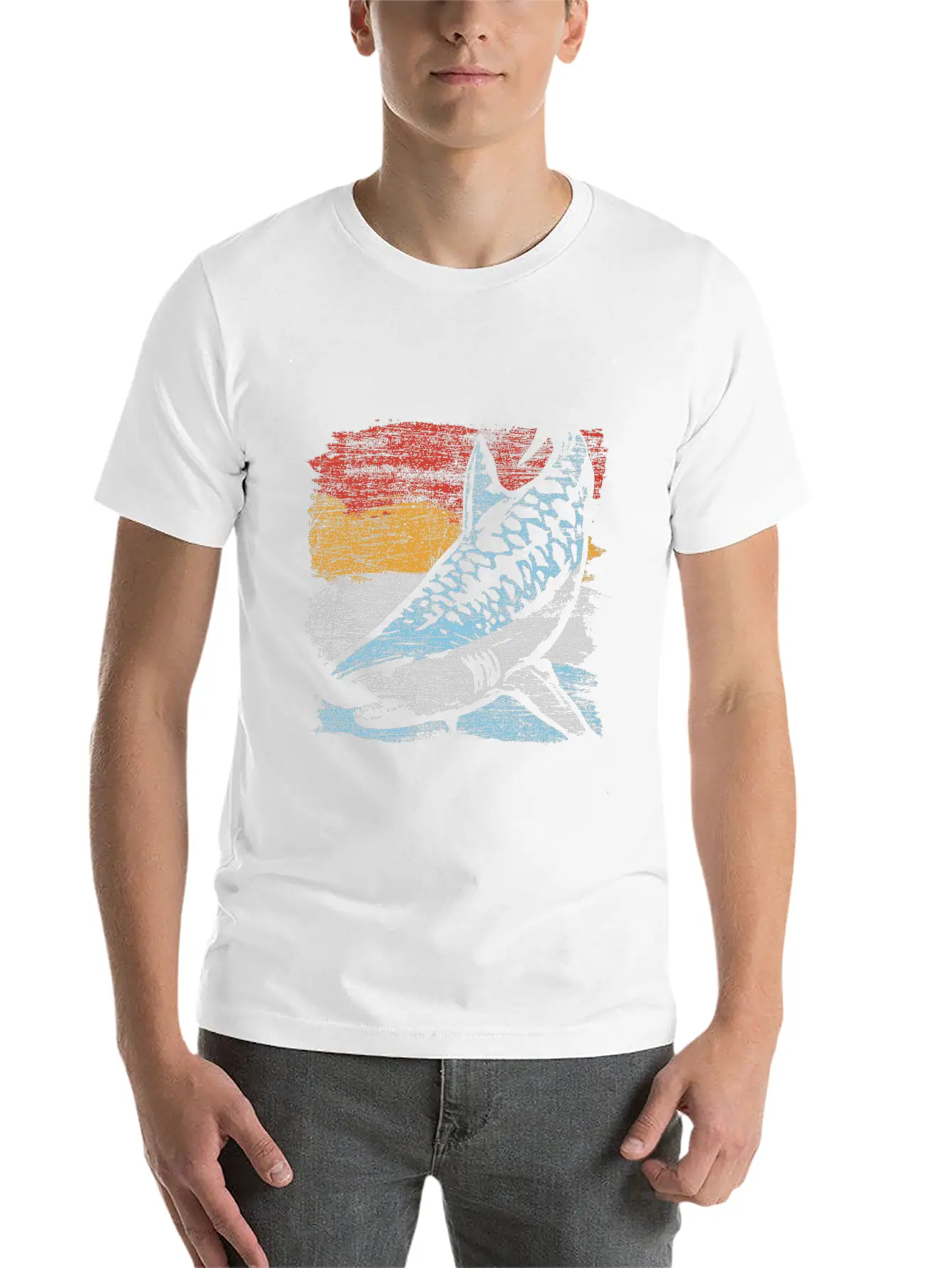 Tiger Shark Unisex Casual T-Shirt – Clean Design For Daily Comfort