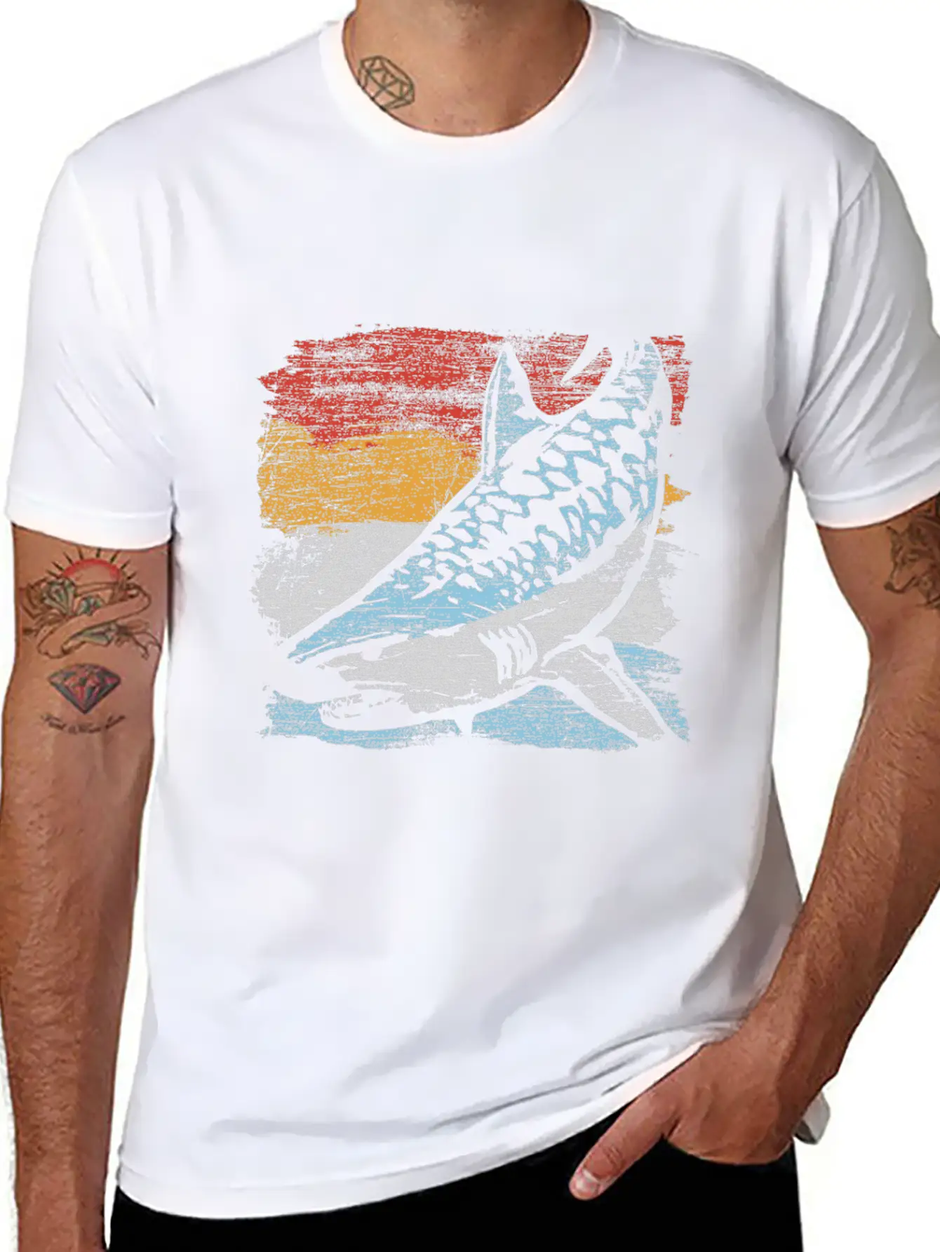 Tiger Shark Unisex Casual T-Shirt – Clean Design For Daily Comfort