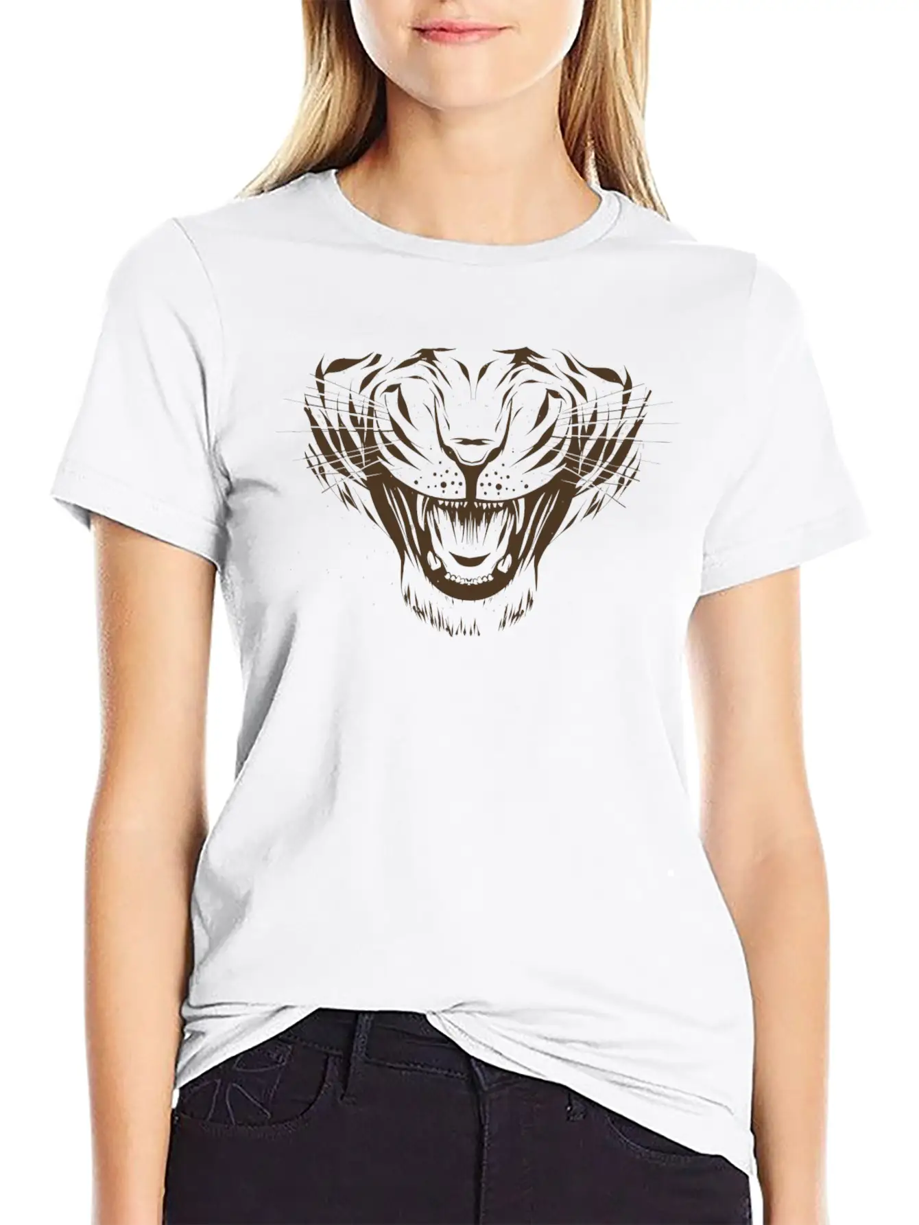 Tiger Soft Cotton Short Sleeve Tee – Unisex Wardrobe Staple