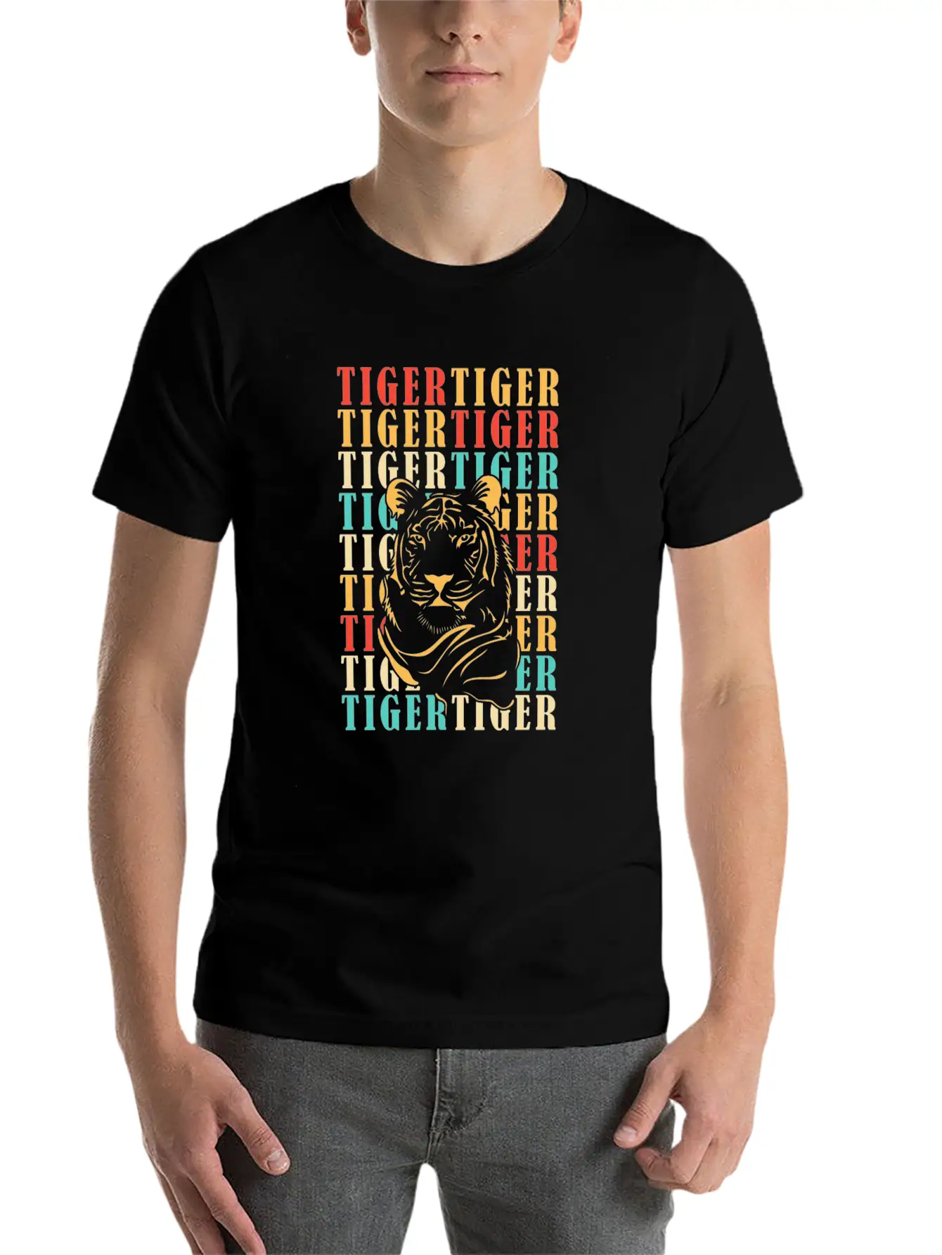 Tiger Stylish Everyday T-Shirt – Unisex Basic Cotton Tee