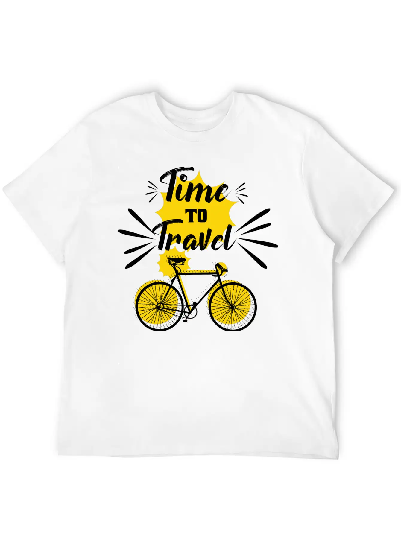 Time To Travel Unisex Casual T-Shirt – Clean Design For Daily Comfort