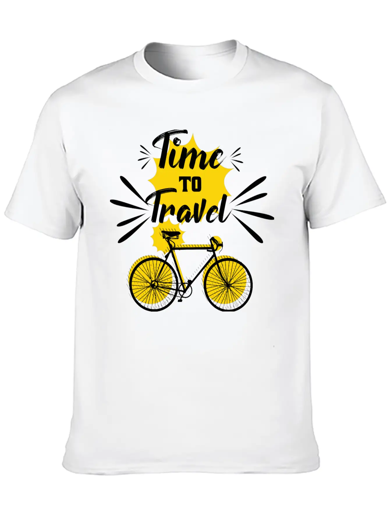 Time To Travel Unisex Casual T-Shirt – Clean Design For Daily Comfort