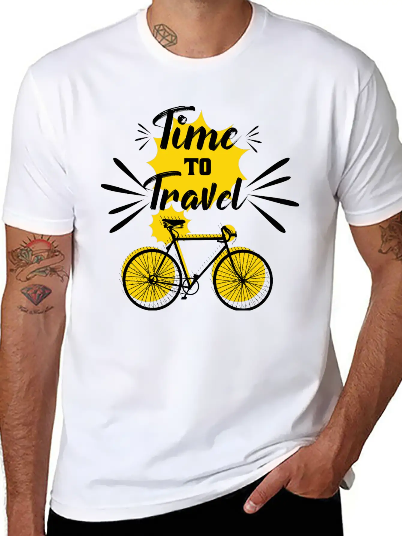 Time To Travel Unisex Casual T-Shirt – Clean Design For Daily Comfort