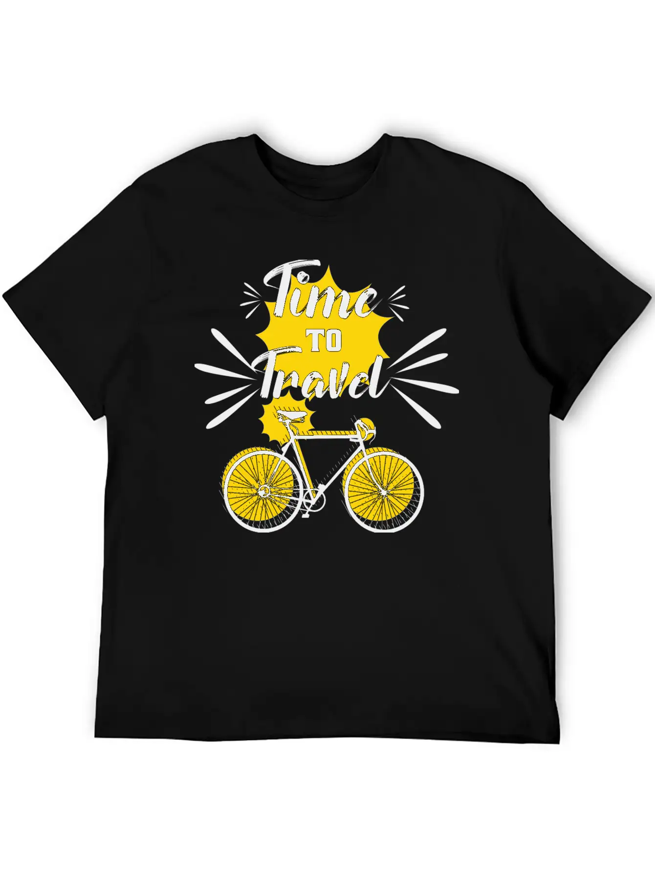 Time To Travel Unisex Casual T-Shirt – Clean Design For Daily Comfort