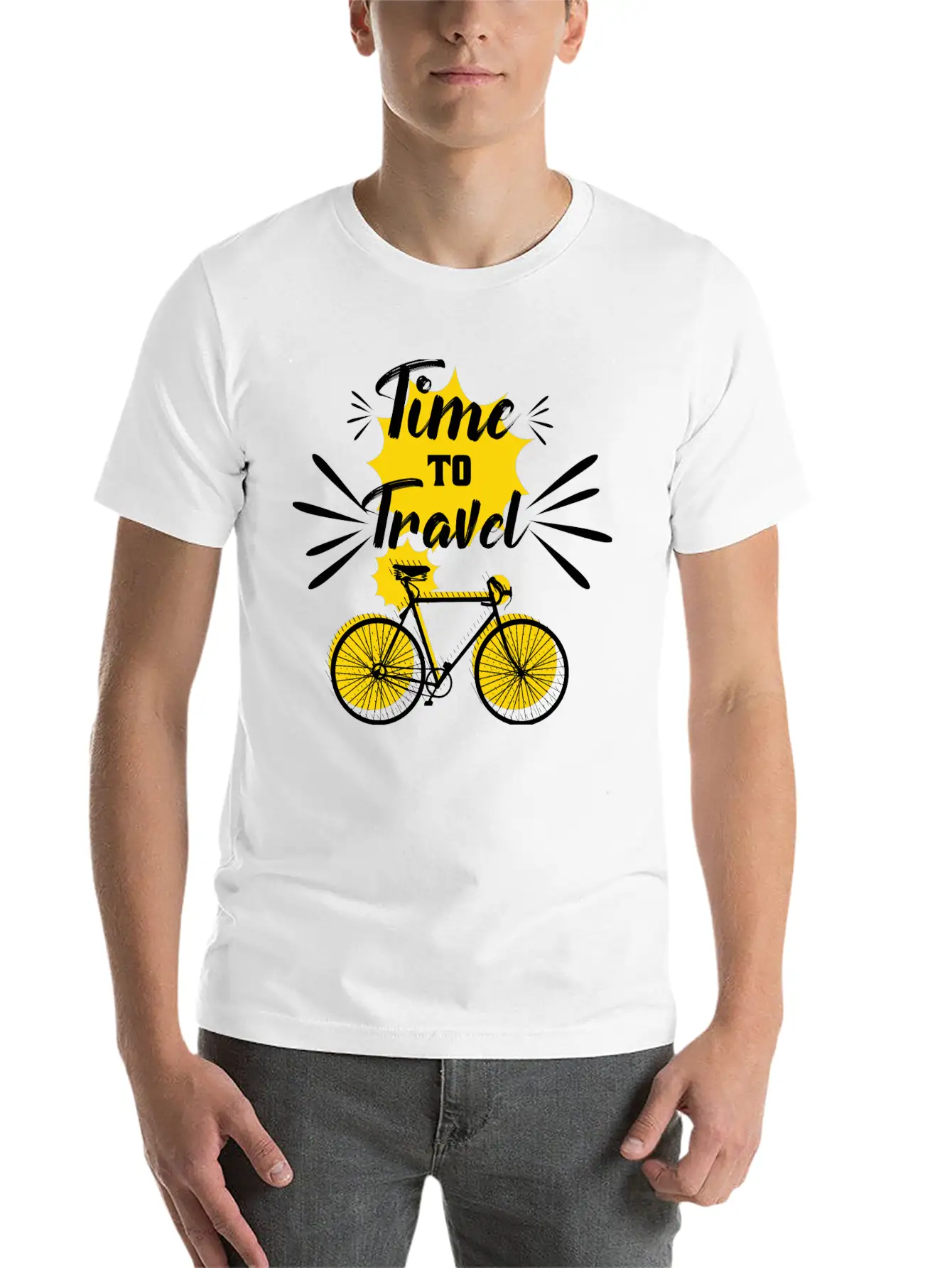 Time To Travel Unisex Casual T-Shirt – Clean Design For Daily Comfort