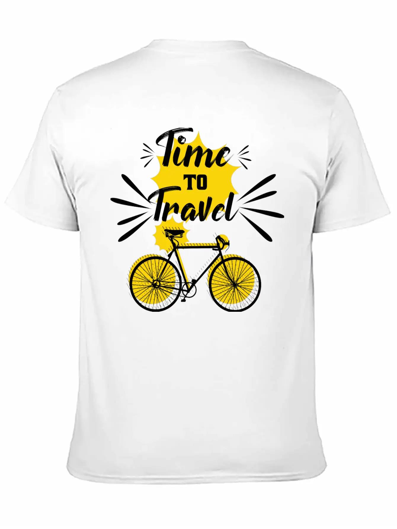 Time To Travel Unisex Casual T-Shirt – Clean Design For Daily Comfort