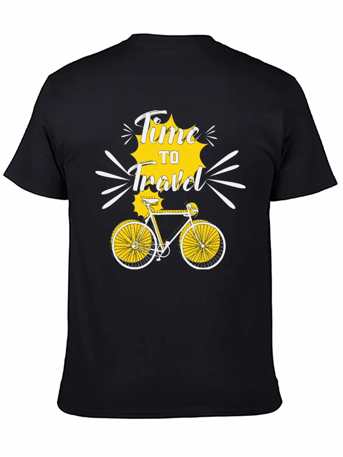 Time To Travel Unisex Casual T-Shirt – Clean Design For Daily Comfort