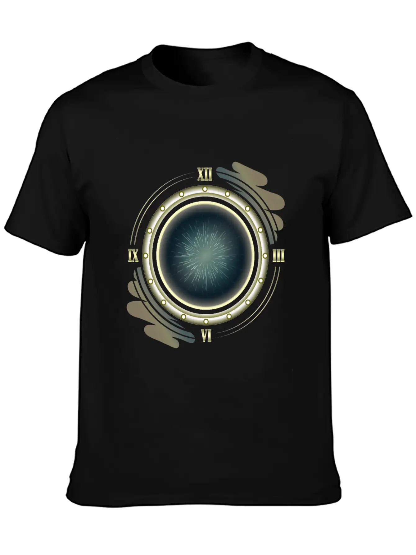 Time Travel Portal Basic Graphic T-Shirt – Daily Comfort In Soft Cotton