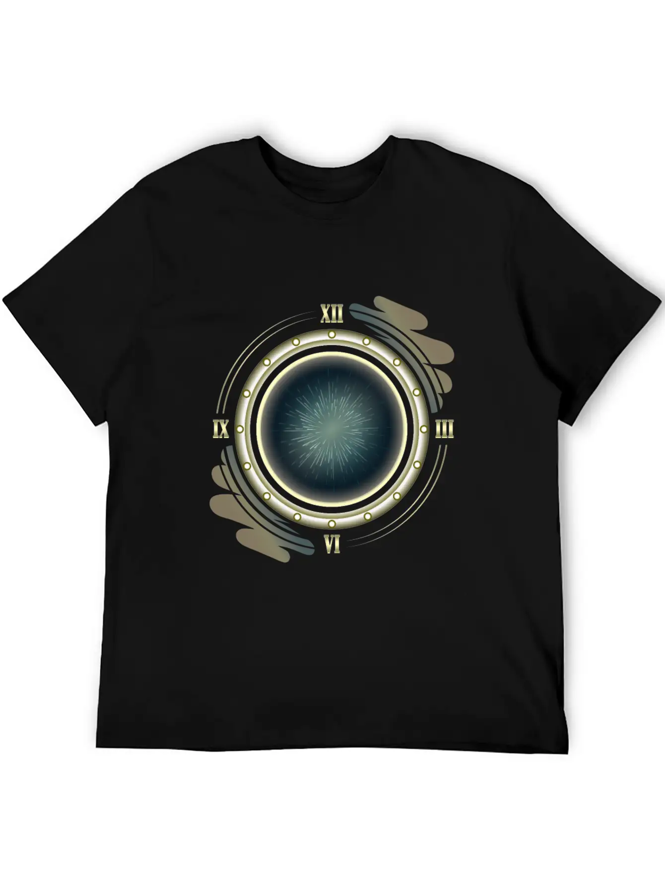 Time Travel Portal Basic Graphic T-Shirt – Daily Comfort In Soft Cotton