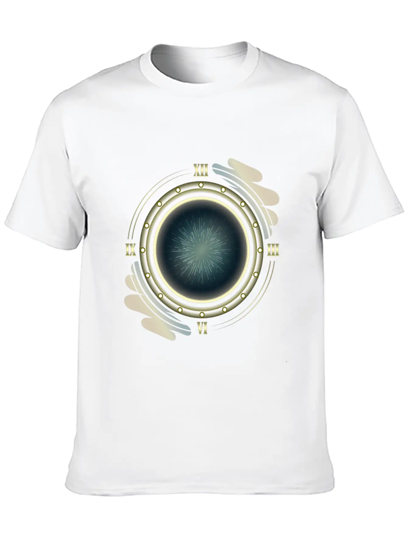 Time Travel Portal Basic Graphic T-Shirt – Daily Comfort In Soft Cotton