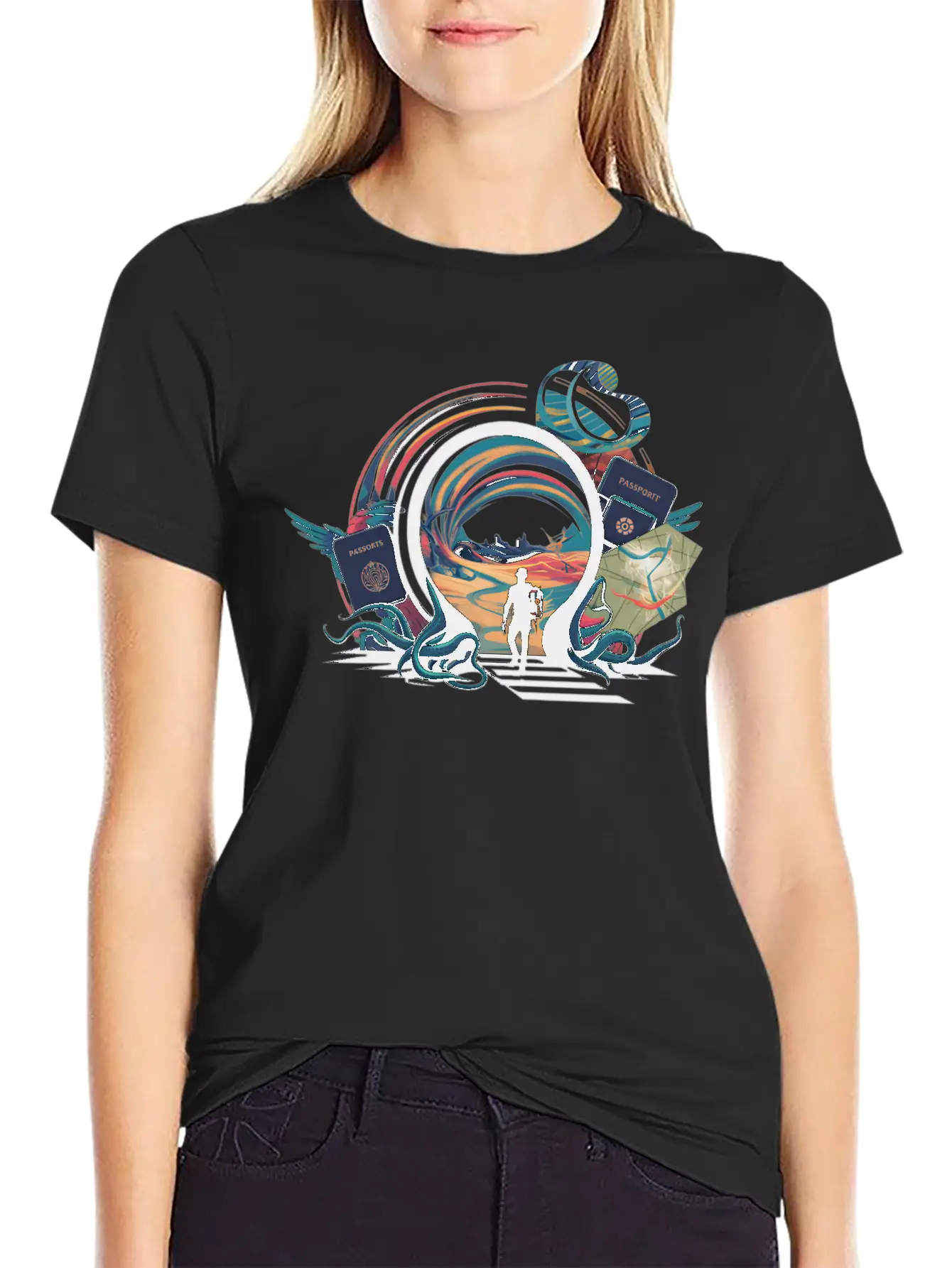 Time Traveler Tours Relaxed Everyday Tee – Lightweight And Durable Cotton