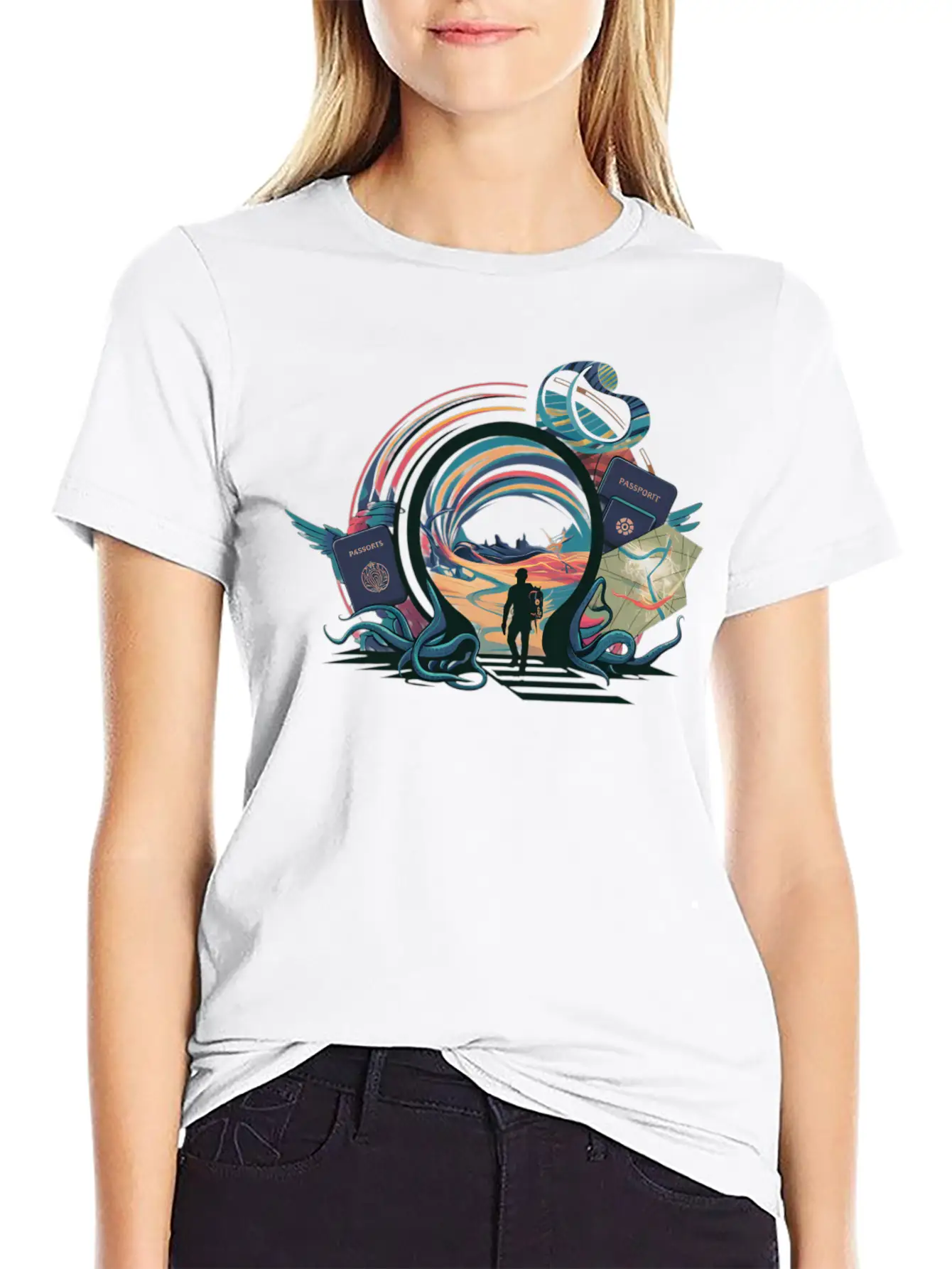 Time Traveler Tours Relaxed Everyday Tee – Lightweight And Durable Cotton