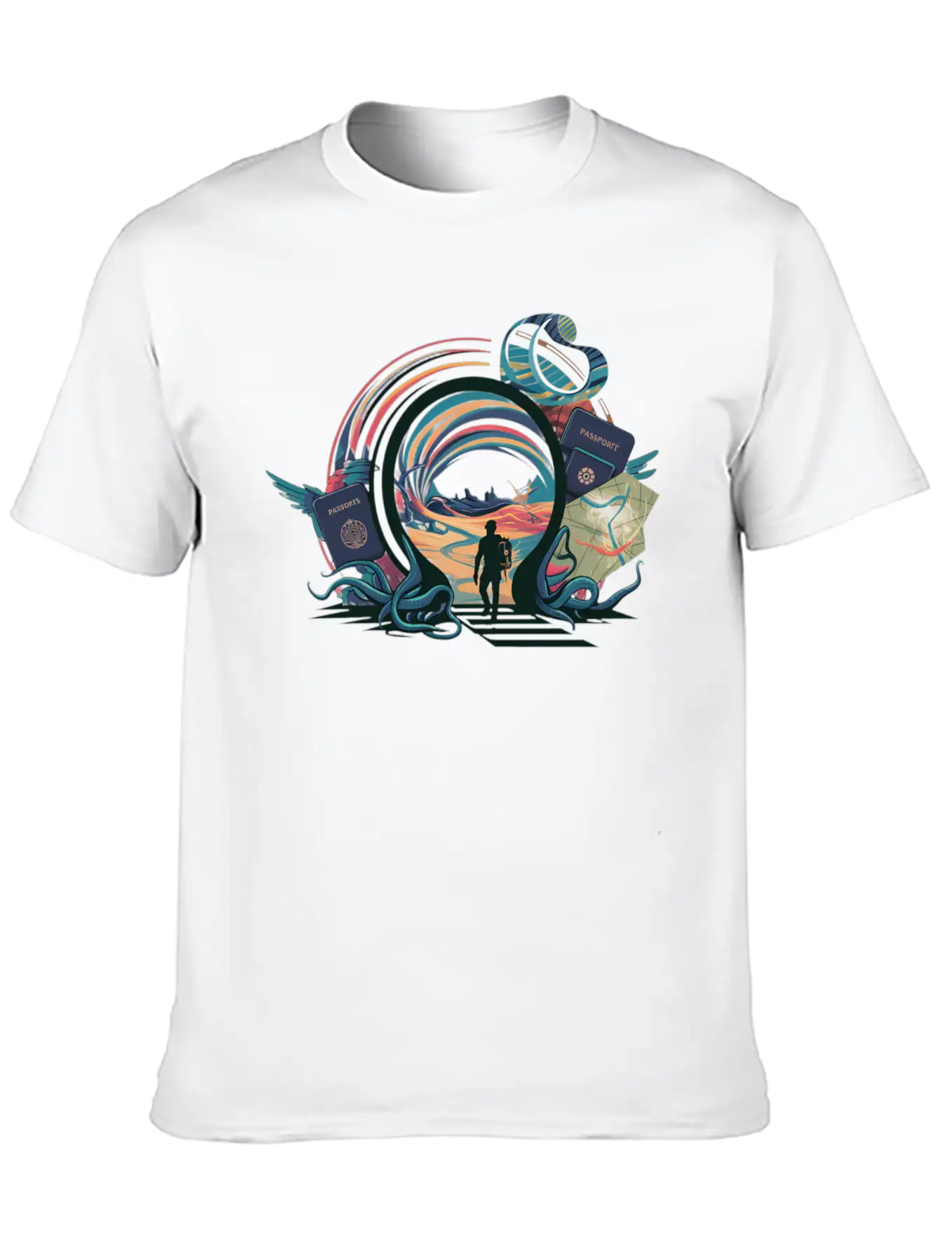 Time Traveler Tours Relaxed Everyday Tee – Lightweight And Durable Cotton