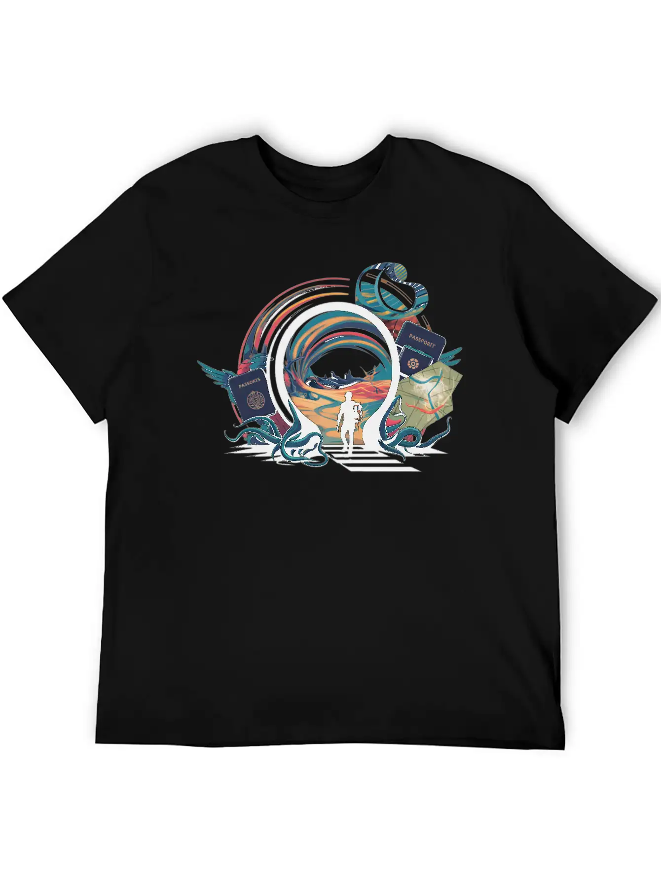 Time Traveler Tours Relaxed Everyday Tee – Lightweight And Durable Cotton