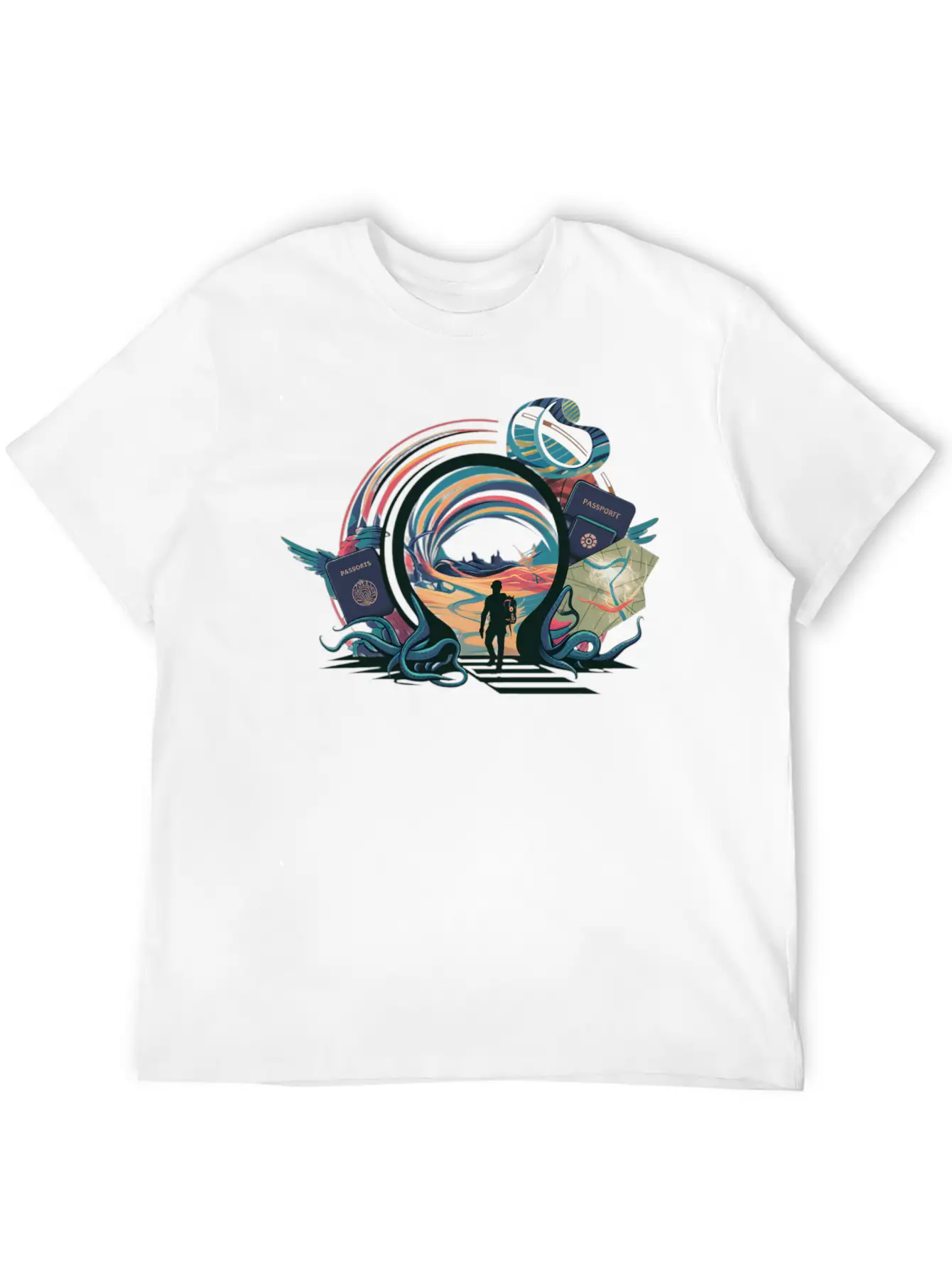 Time Traveler Tours Relaxed Everyday Tee – Lightweight And Durable Cotton
