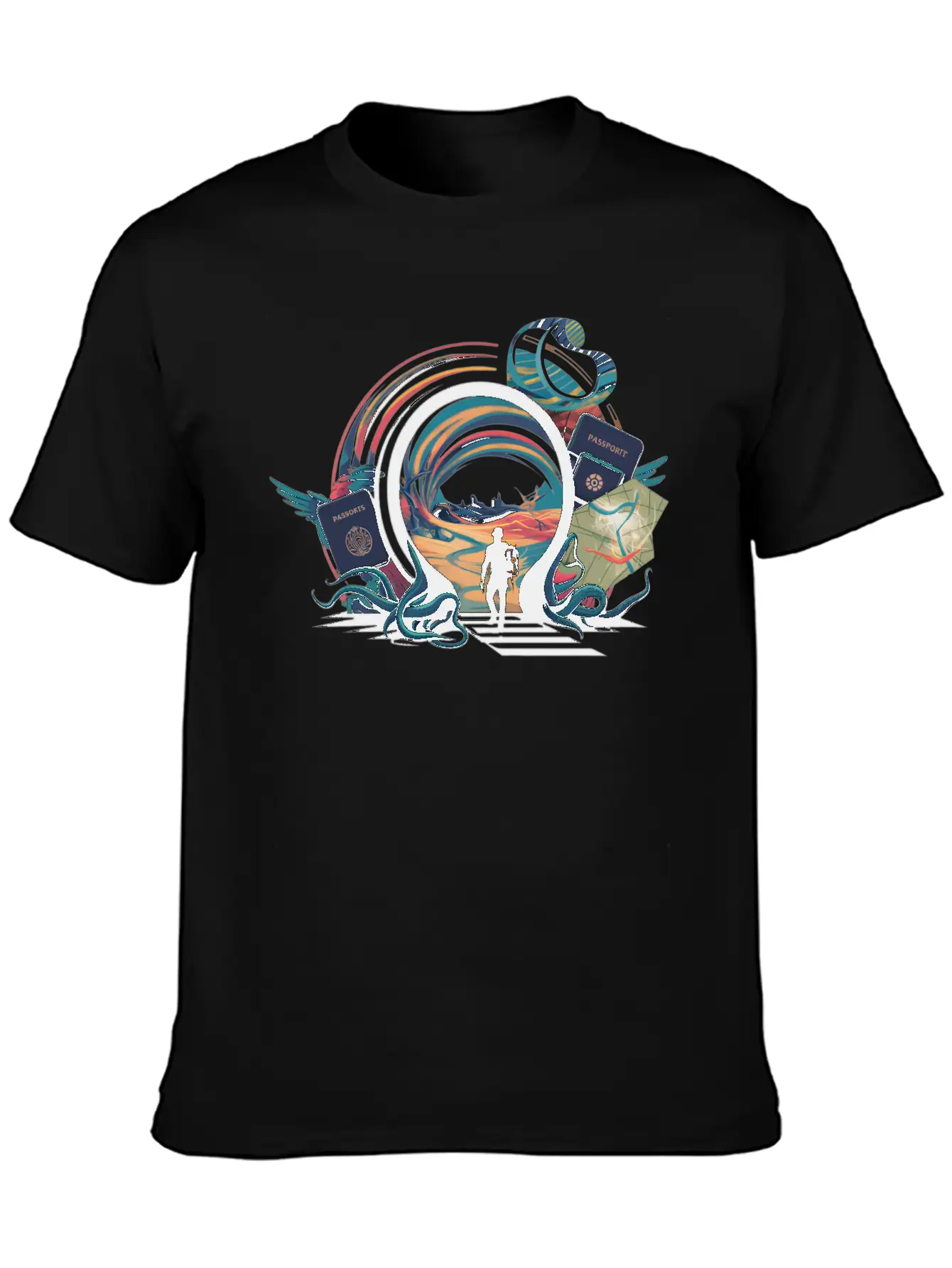 Time Traveler Tours Relaxed Everyday Tee – Lightweight And Durable Cotton
