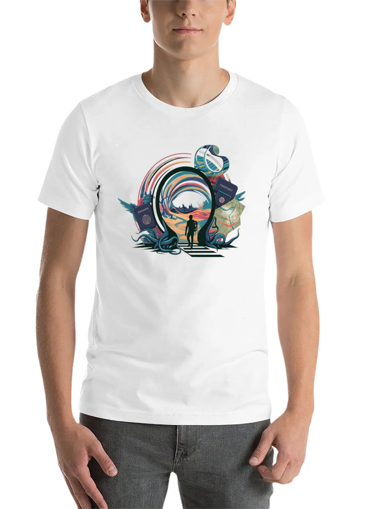 Time Traveler Tours Relaxed Everyday Tee – Lightweight And Durable Cotton