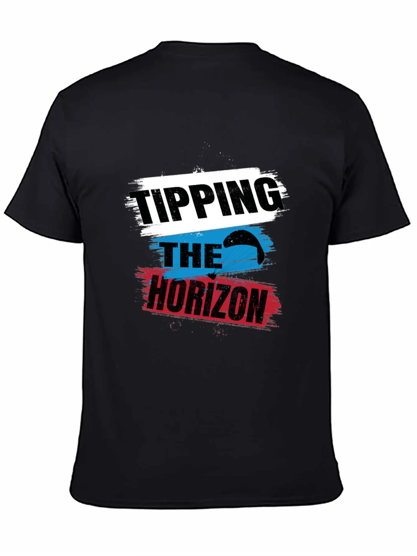 Tipping The Horizon Lightweight Cotton T-Shirt – Daily Comfort Graphic Shirt