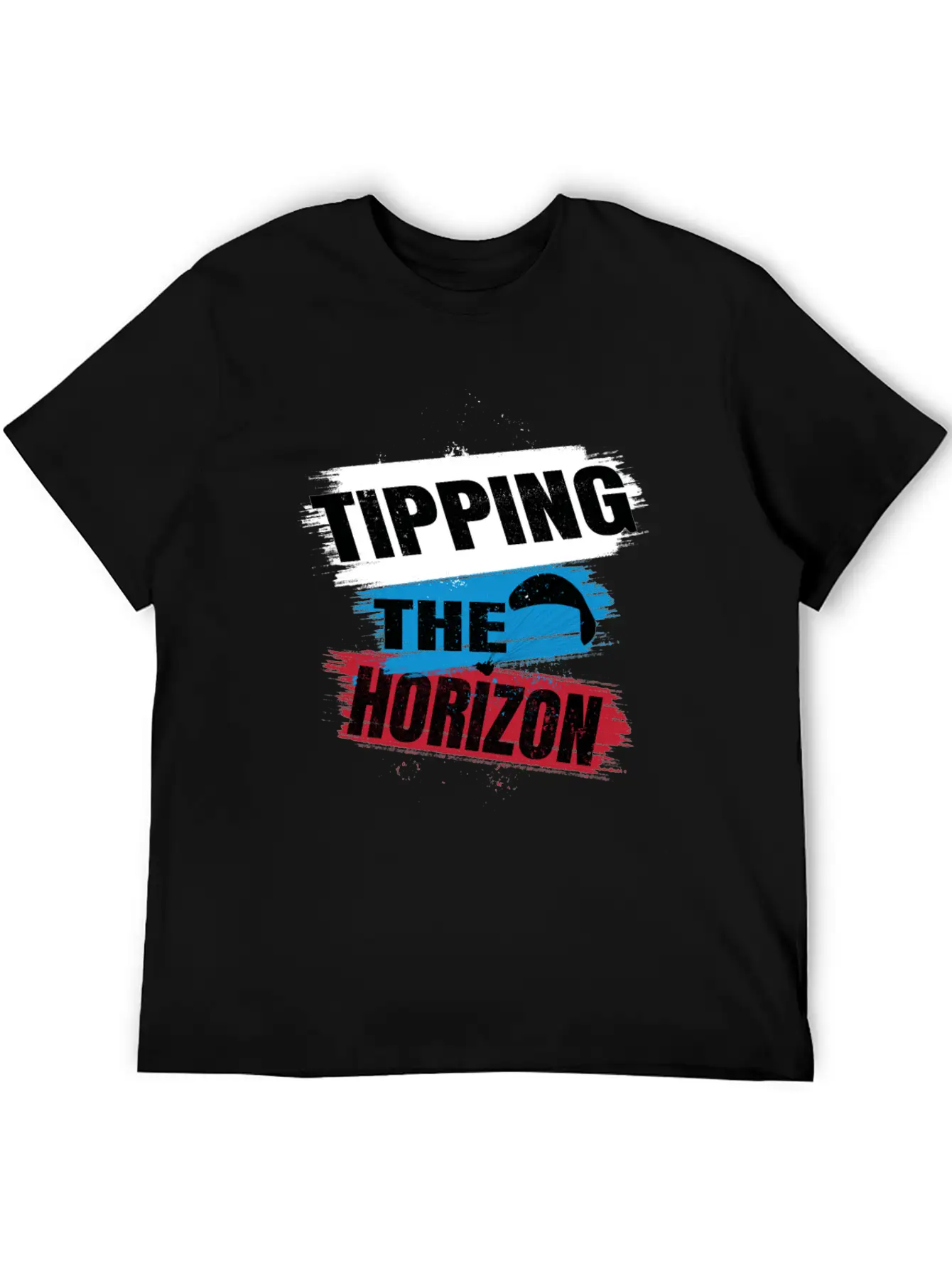 Tipping The Horizon Lightweight Cotton T-Shirt – Daily Comfort Graphic Shirt