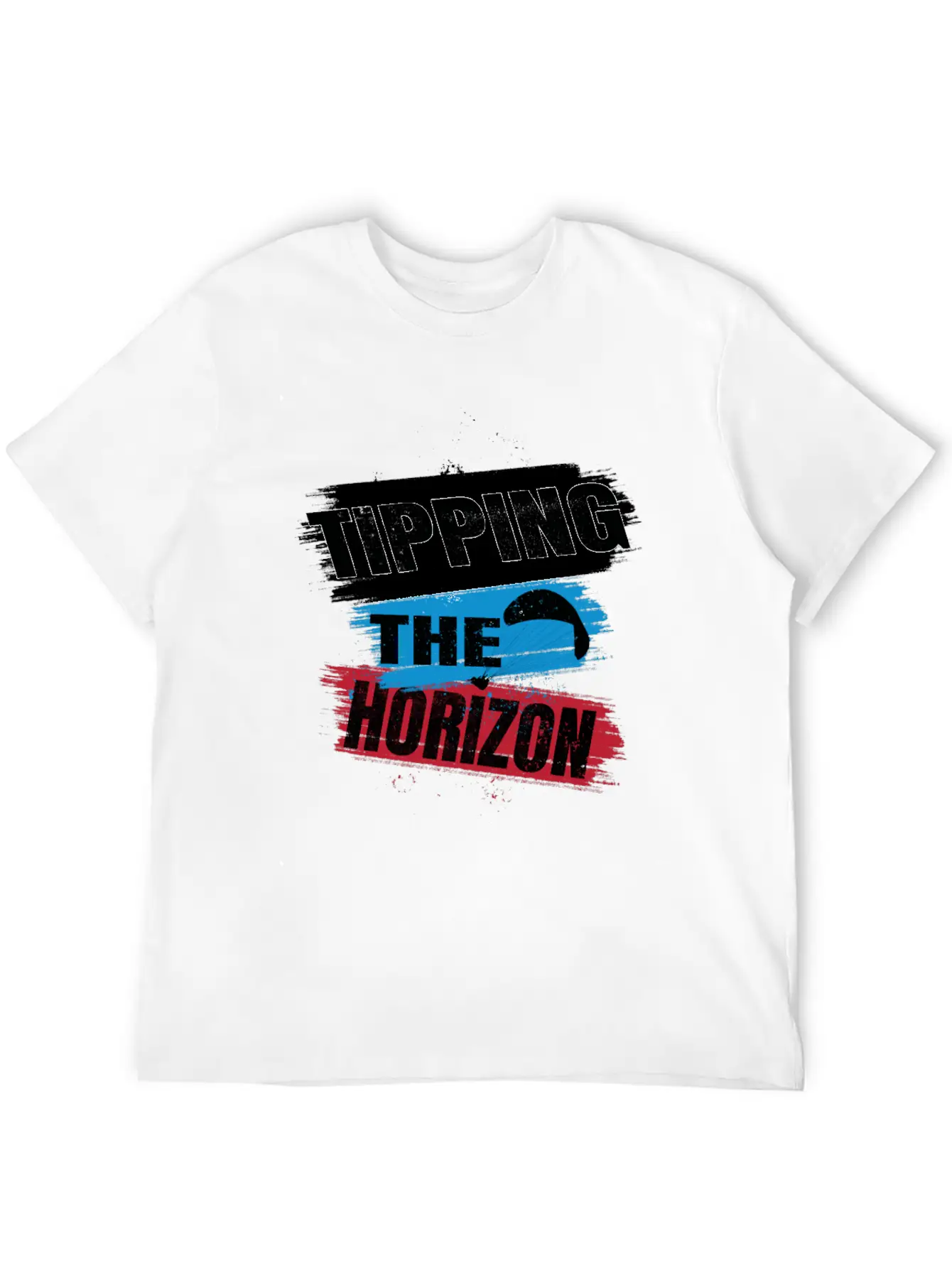 Tipping The Horizon Lightweight Cotton T-Shirt – Daily Comfort Graphic Shirt