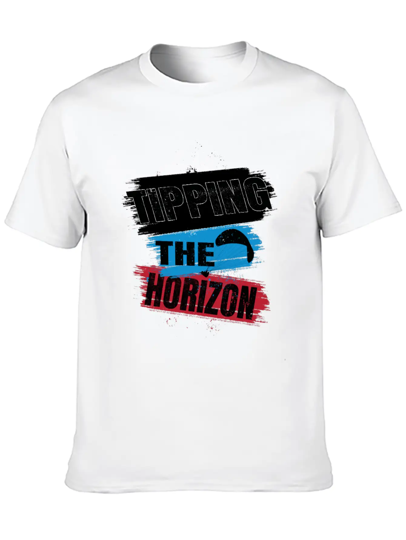 Tipping The Horizon Lightweight Cotton T-Shirt – Daily Comfort Graphic Shirt