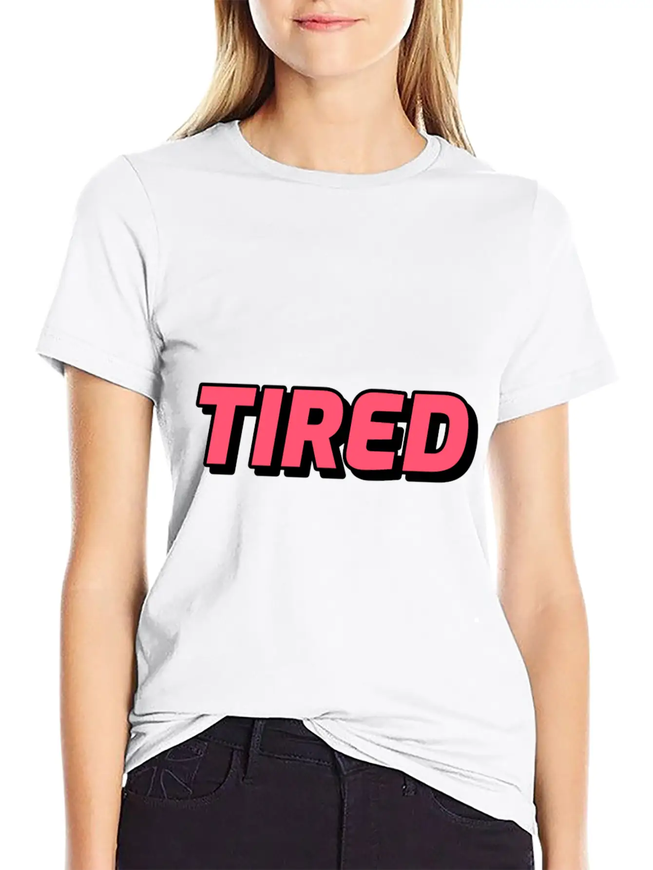Tired! Mood Of The Day Or Life Lightweight Cotton T-Shirt – Daily Comfort Graphic Shirt